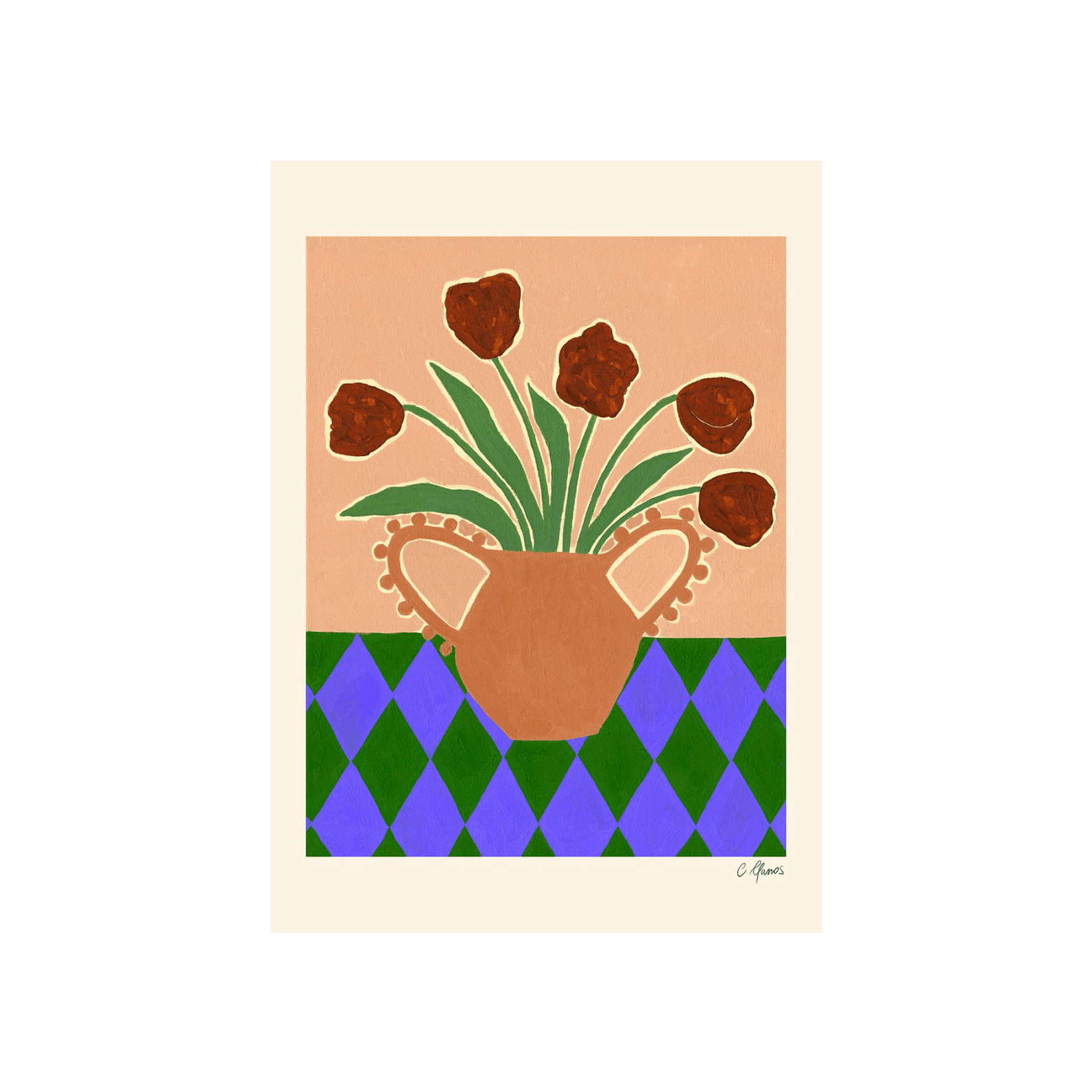 Grafika artystyczna RED TULIPS – The Poster Club