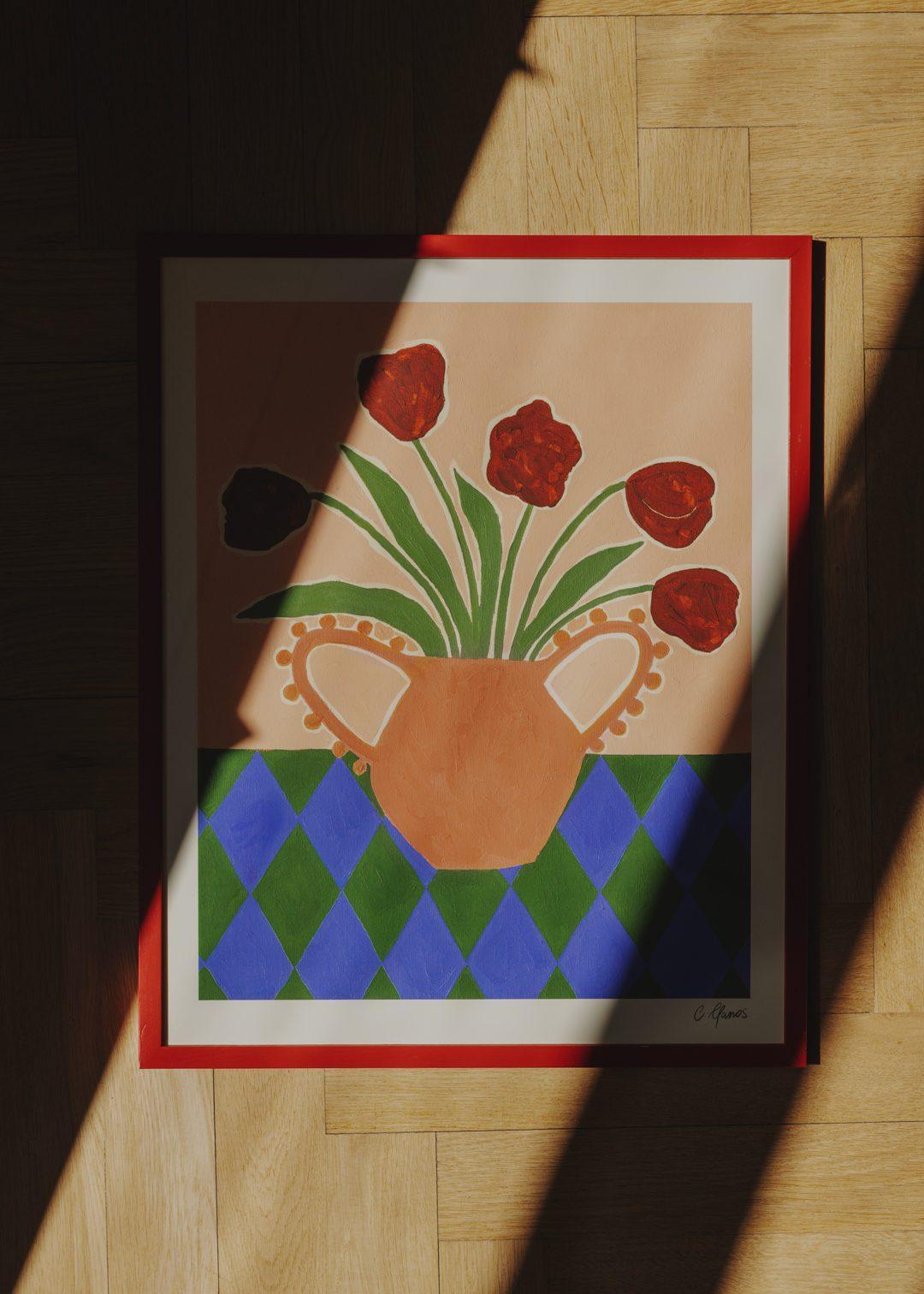 Grafika artystyczna RED TULIPS – The Poster Club