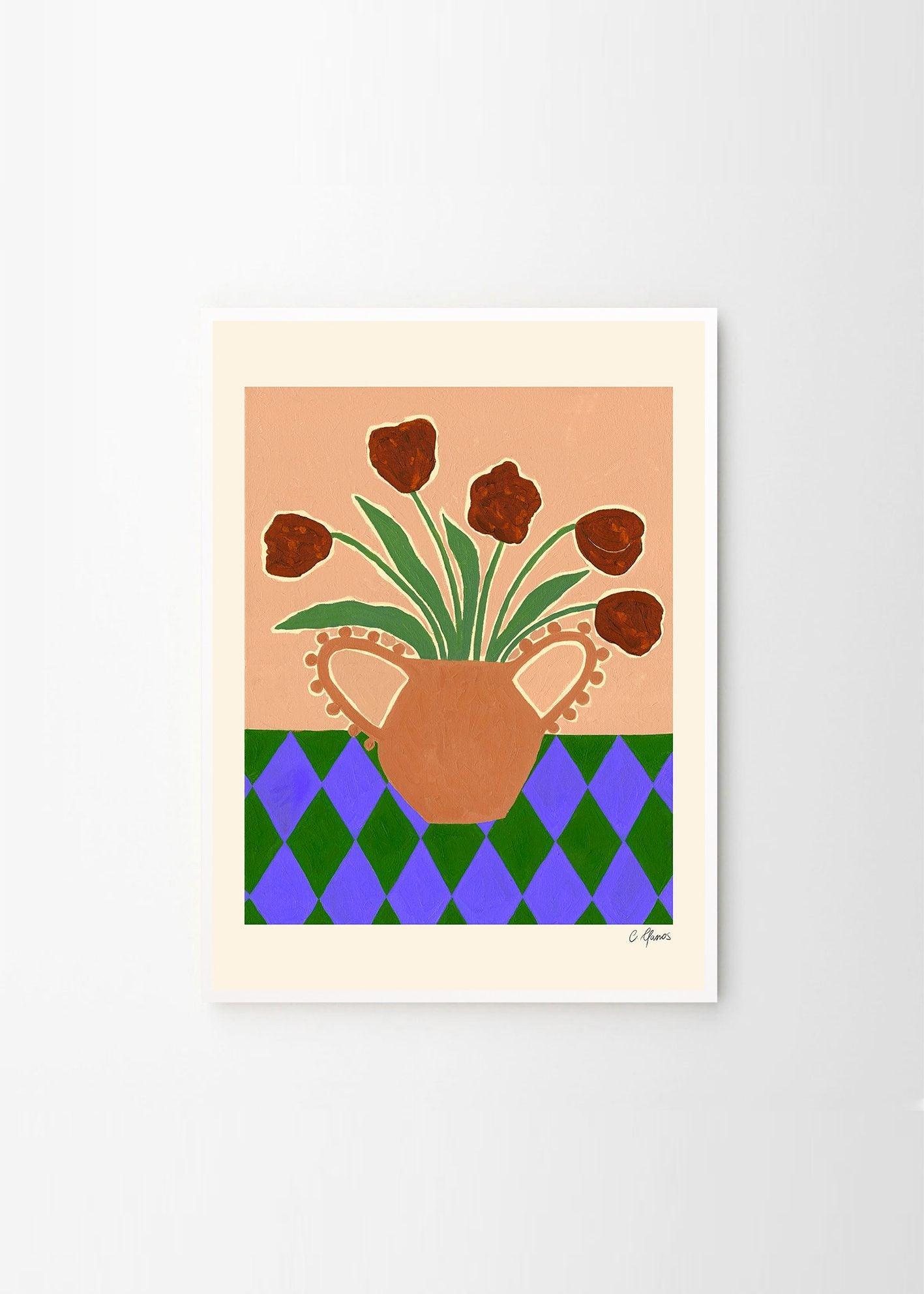 Grafika artystyczna RED TULIPS – The Poster Club