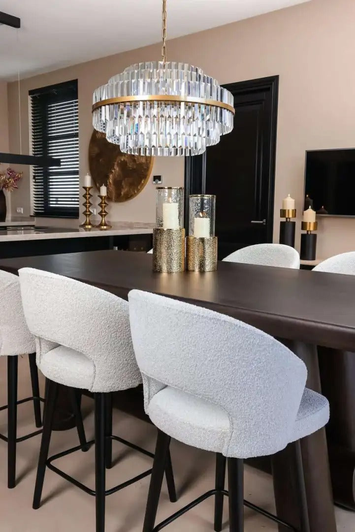 Barový stůl MENARA tmavě hnědé akáciové dřevo