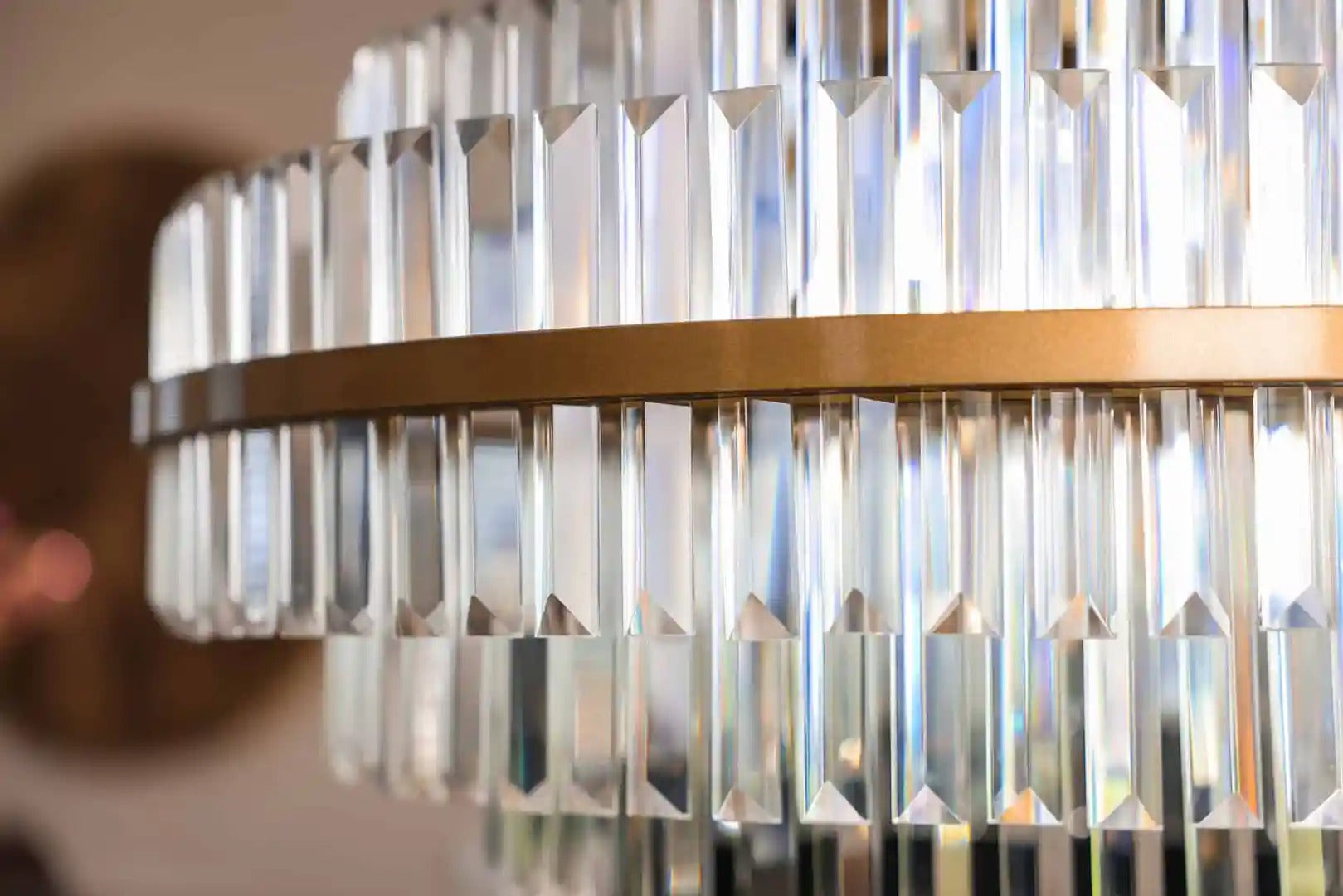 Lustr DESIRE krystalový se zlatým