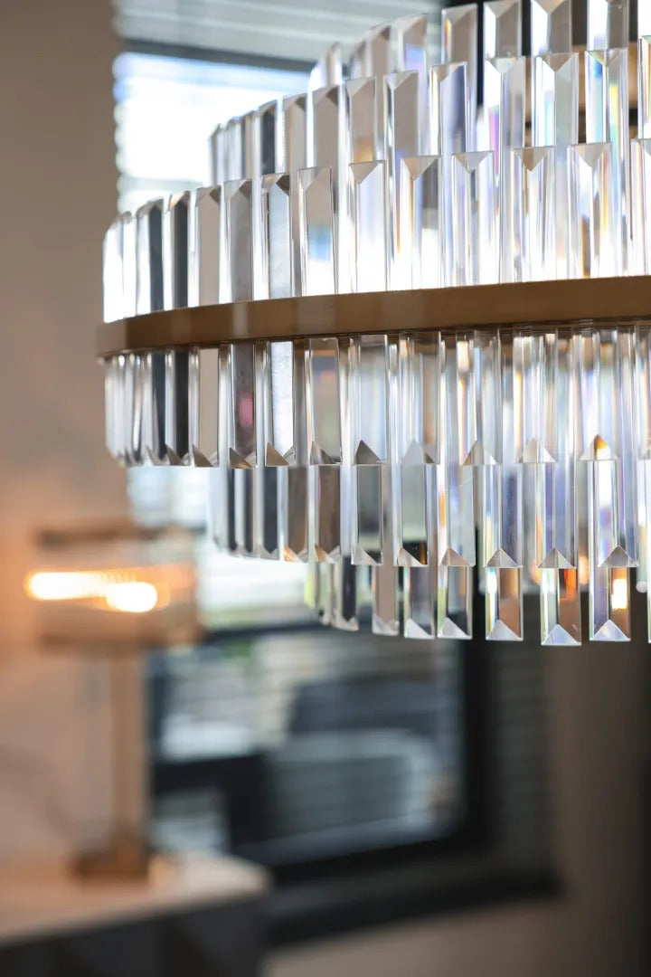 Lustr DESIRE krystalový se zlatým