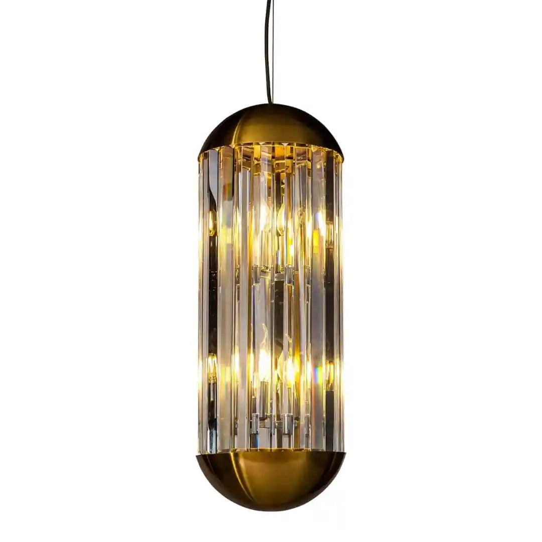 SILA crystal pendant lamp with brown