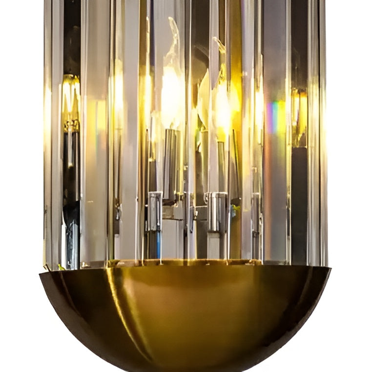 SILA crystal pendant lamp with brown