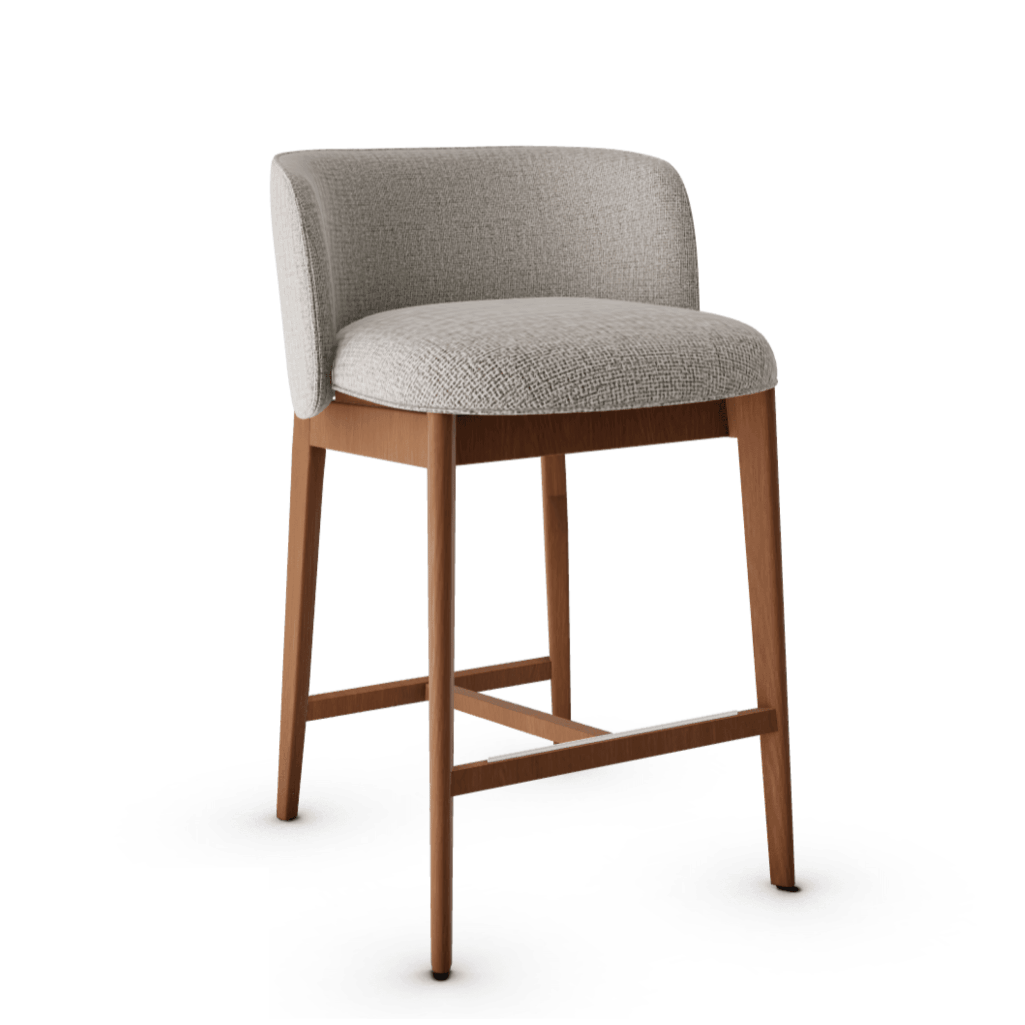 Hoker ABREY boucle beżowy Calligaris orzech włoski Eye on Design