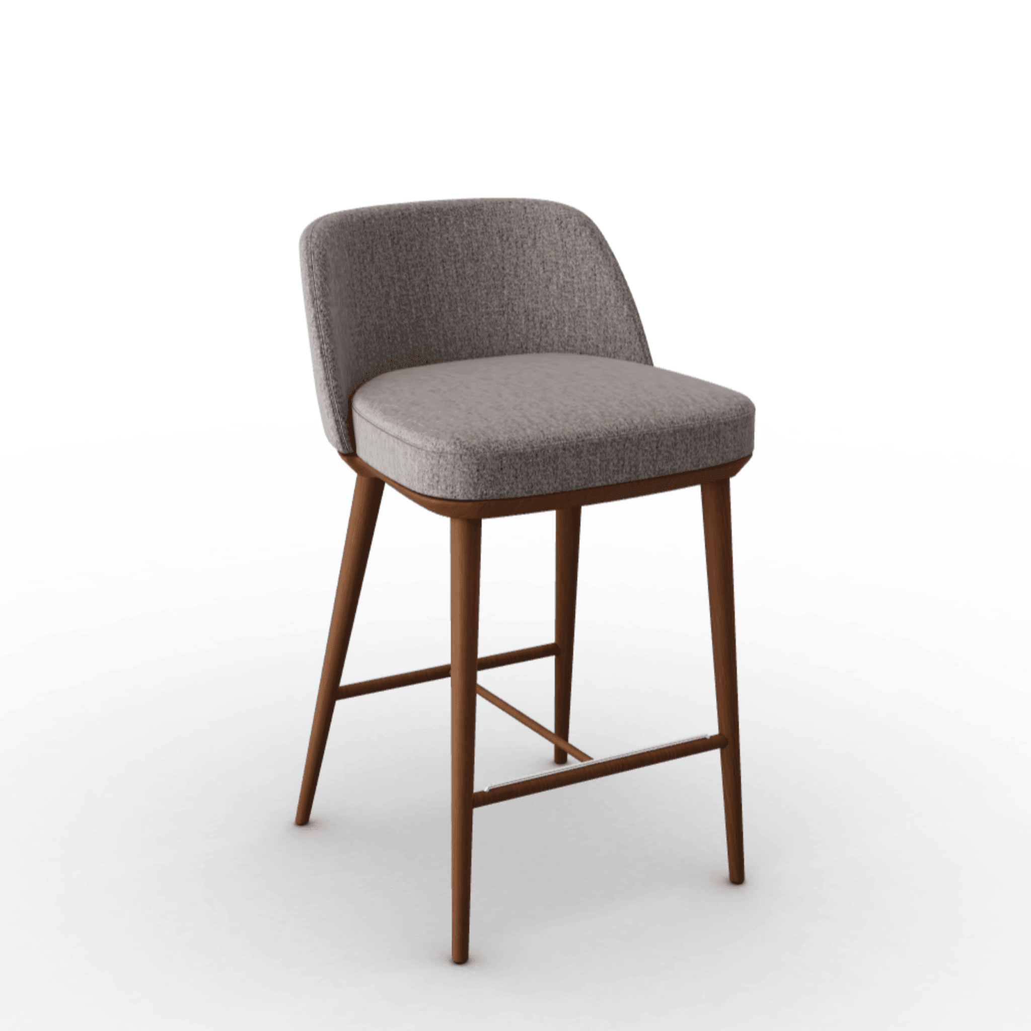 Hoker FOYER boucle taupe Calligaris drewniana orzech włoski Eye on Design