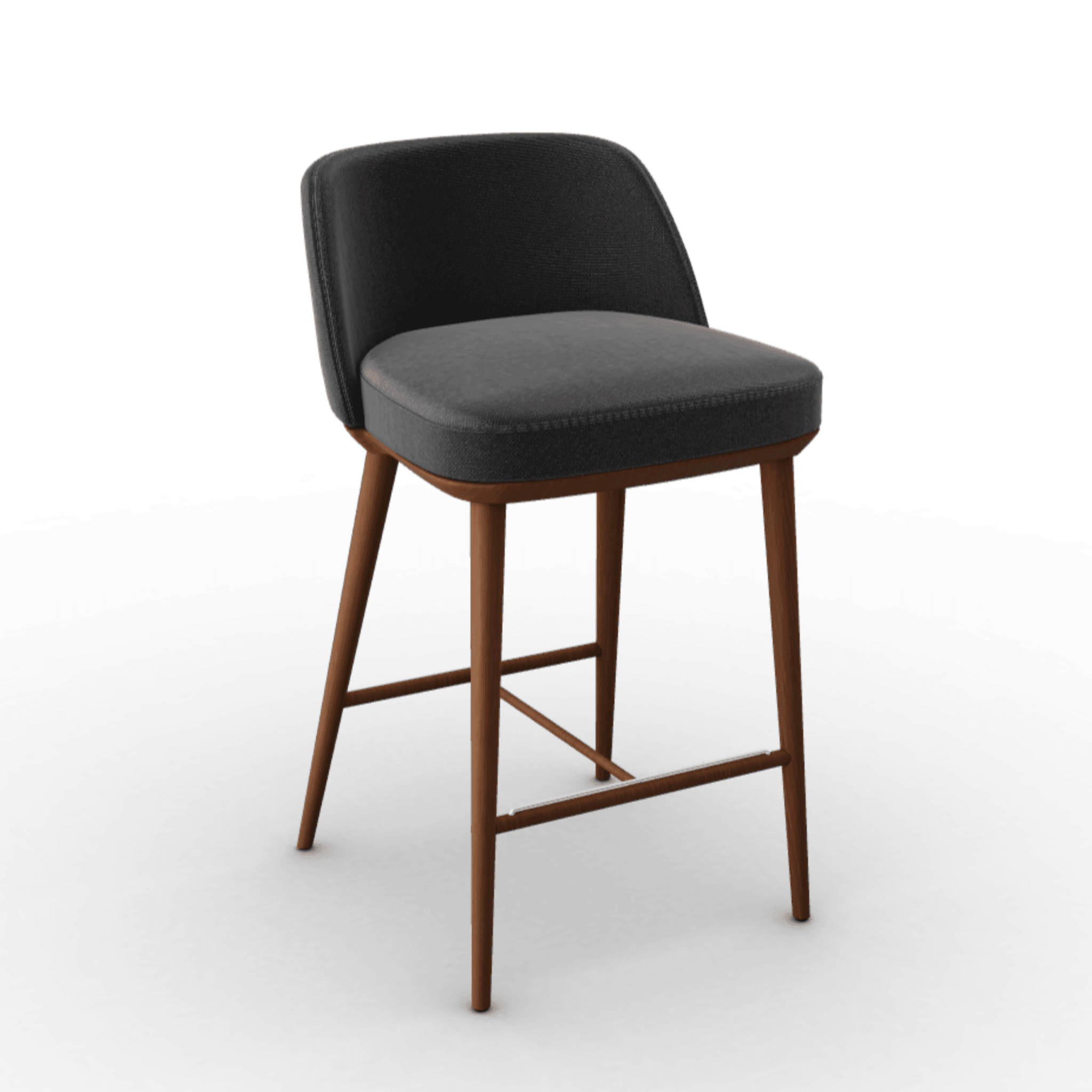 Hoker FOYER ciemnoszary Calligaris drewniana orzech włoski Eye on Design