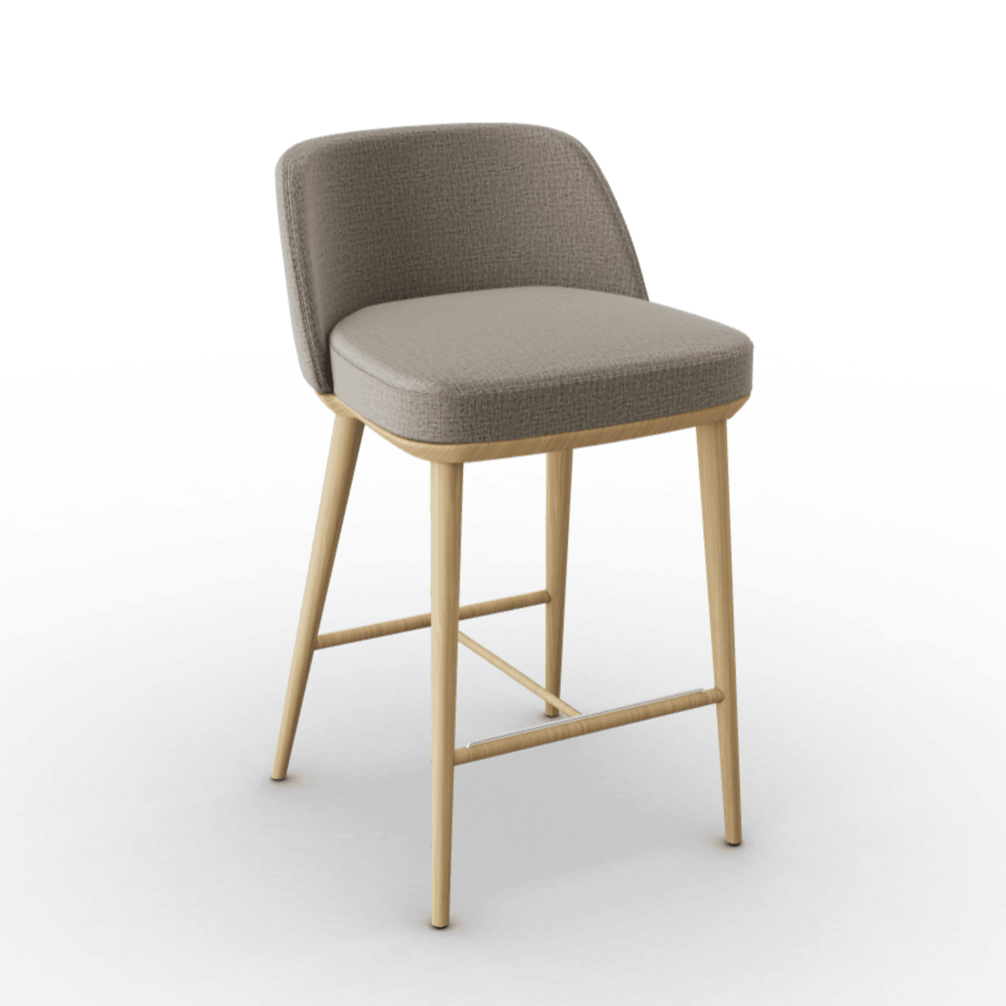 Hoker FOYER melanż piaskowy Calligaris drewniana naturalny dąb Eye on Design