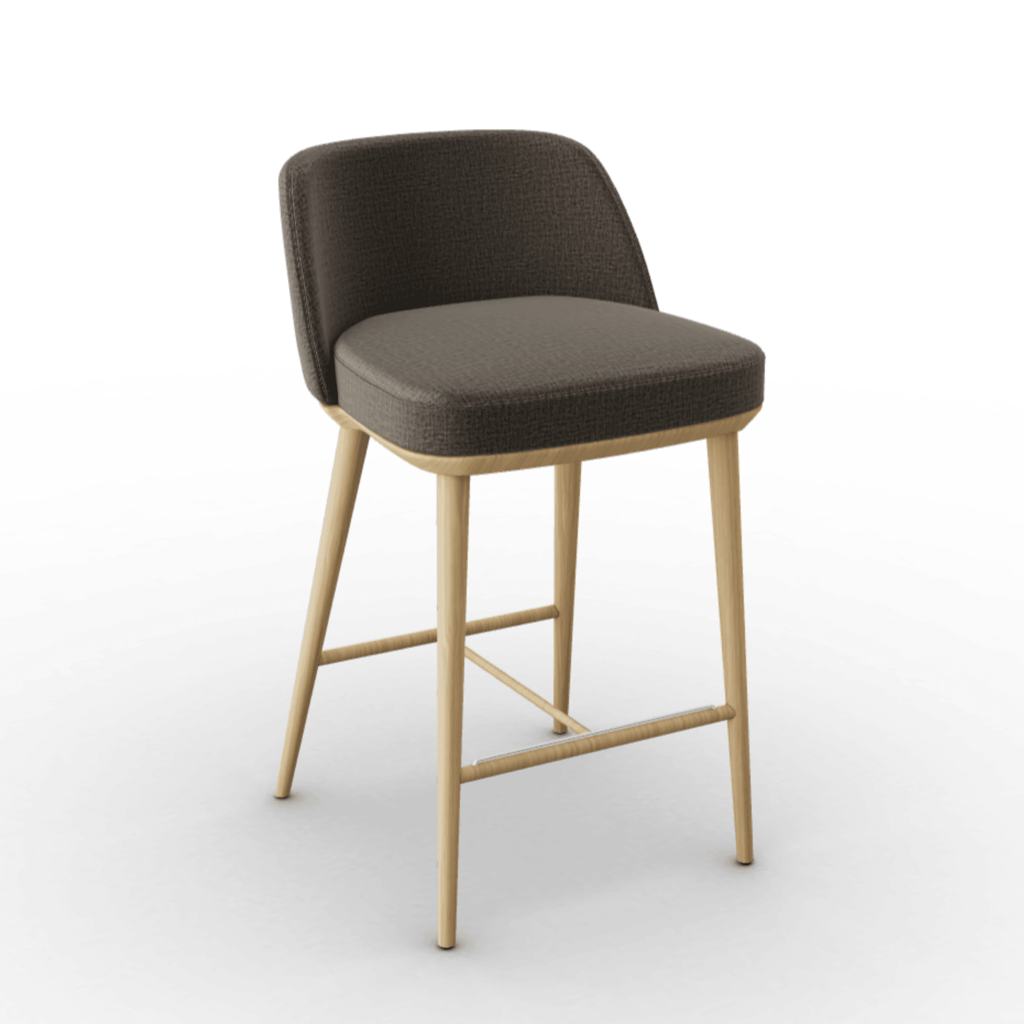 Hoker FOYER melanż szary Calligaris drewniana naturalny dąb Eye on Design