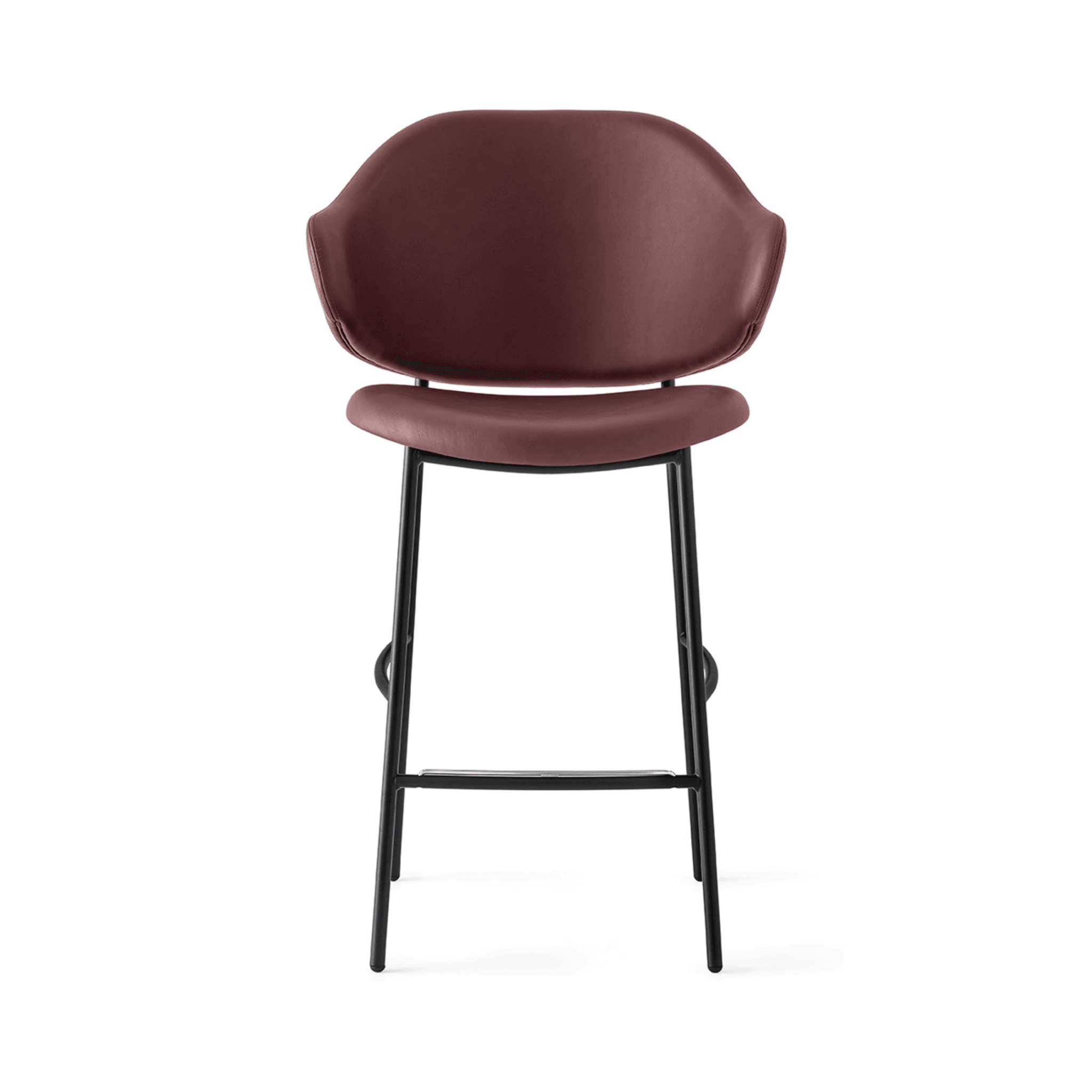 Hoker HOLLY burgundowa ekoskóra Calligaris matowa czerń Eye on Design