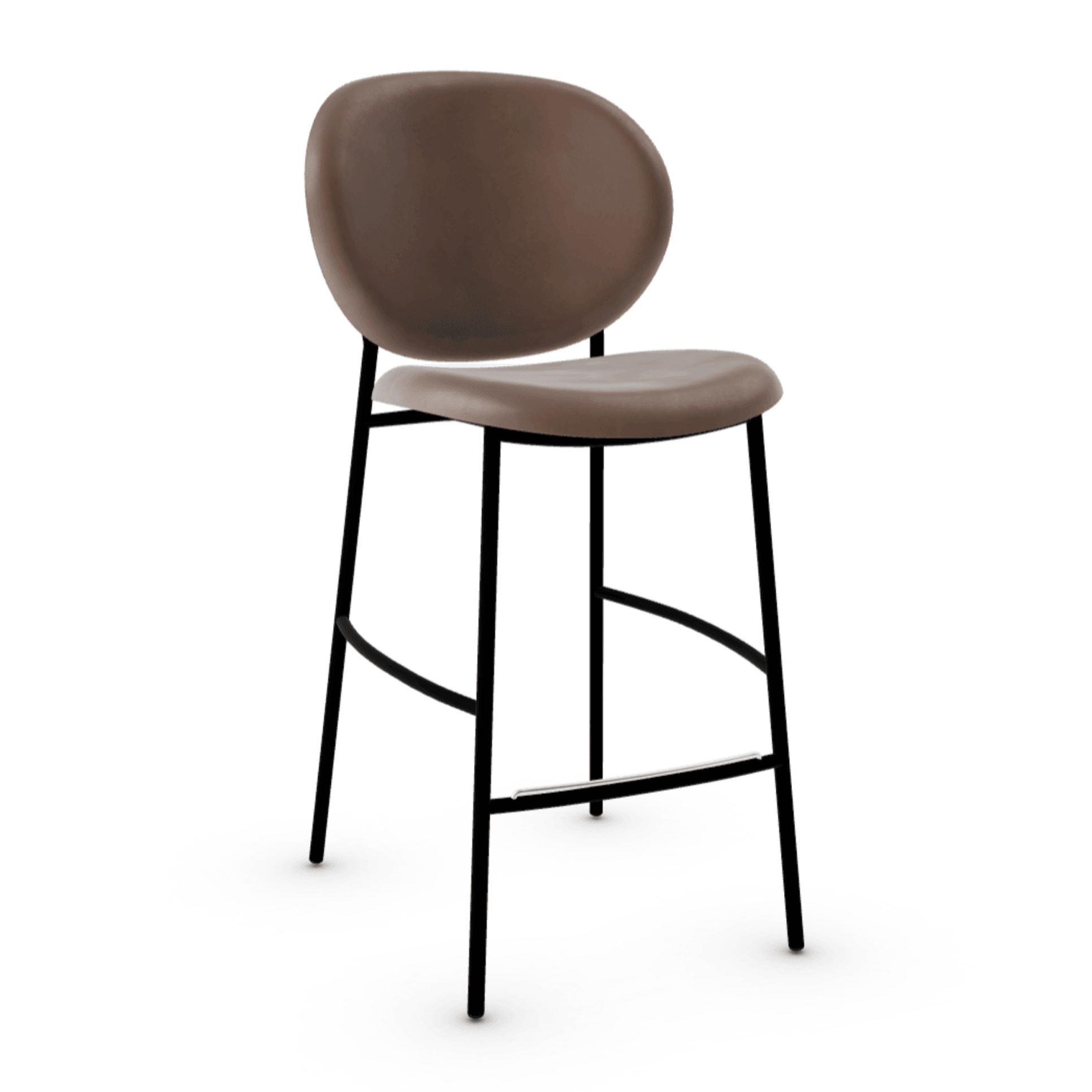 Hoker INÈS ciemnobeżowy Calligaris matowa czerń Eye on Design
