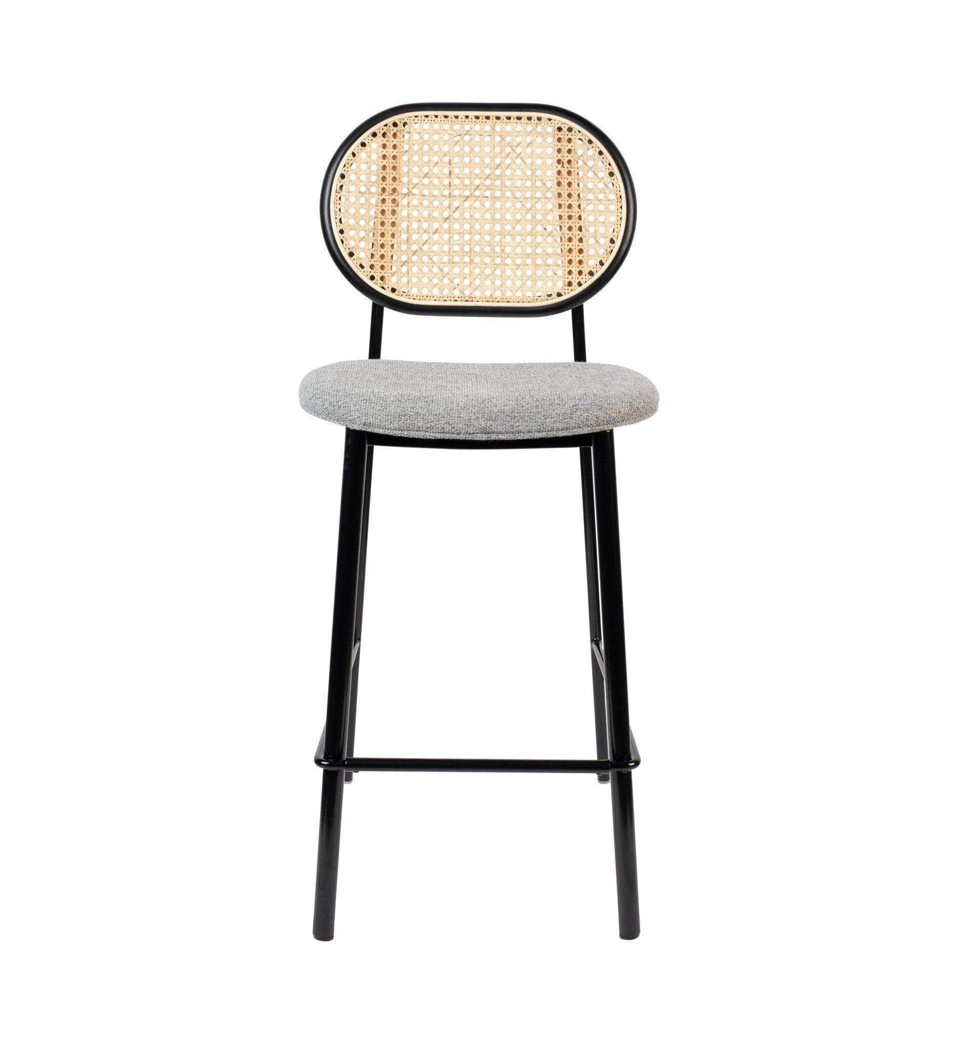 Hoker SPIKE szary z rattanem Zuiver Eye on Design