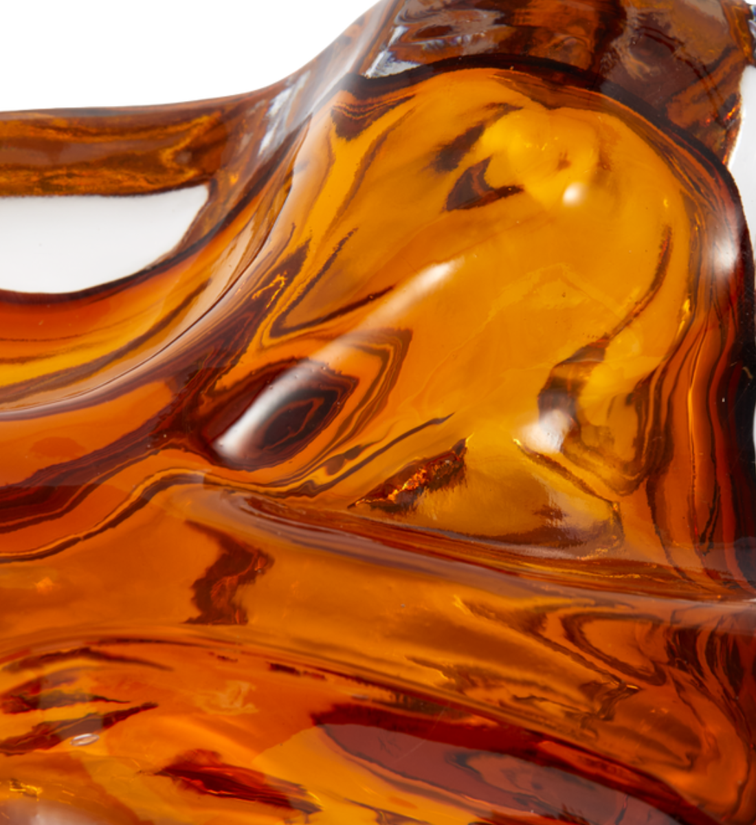 Váza ICE jantarová