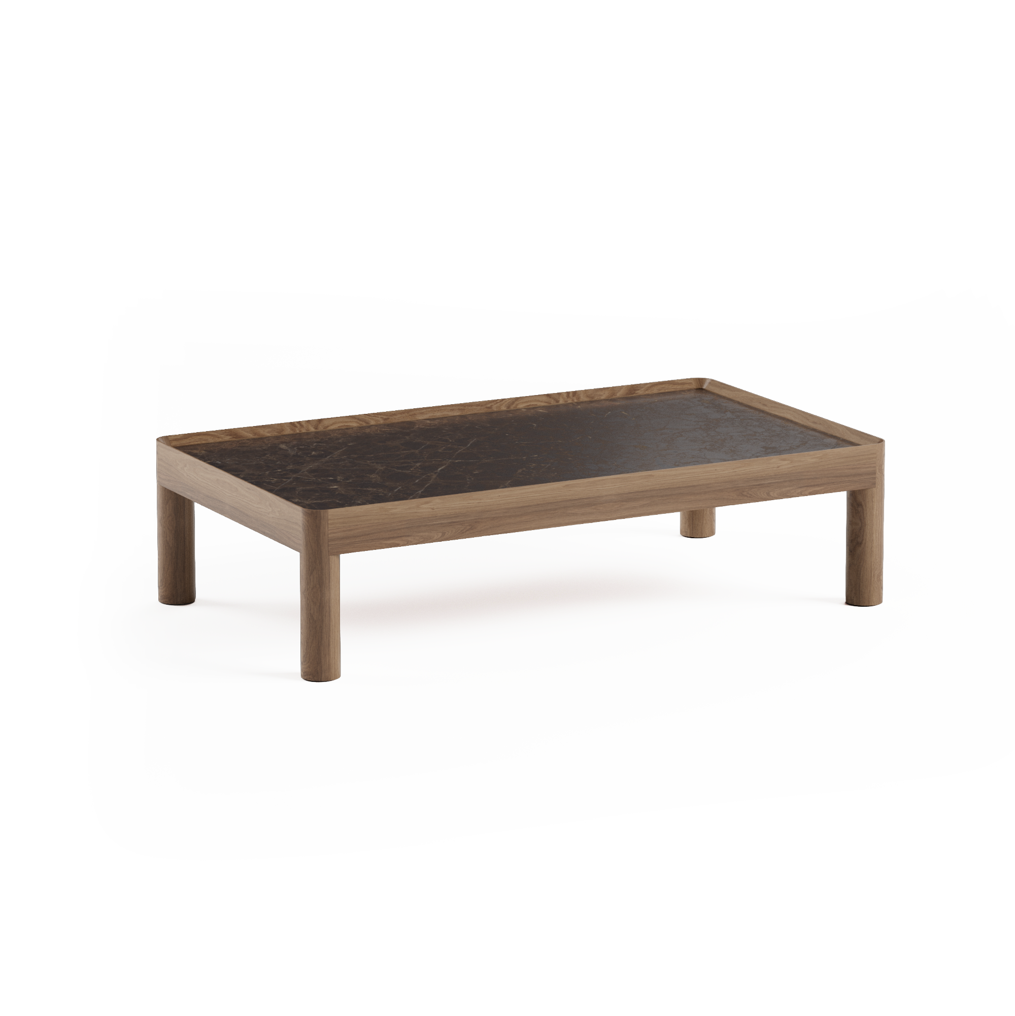 INSET LOW Coffee Table Oak Wood