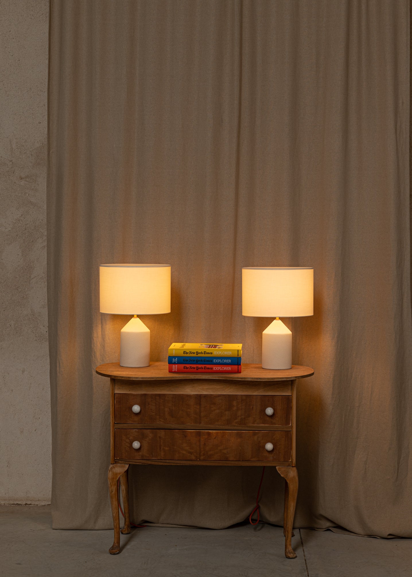 Ceramic Table Lamp JOSEF Ecru