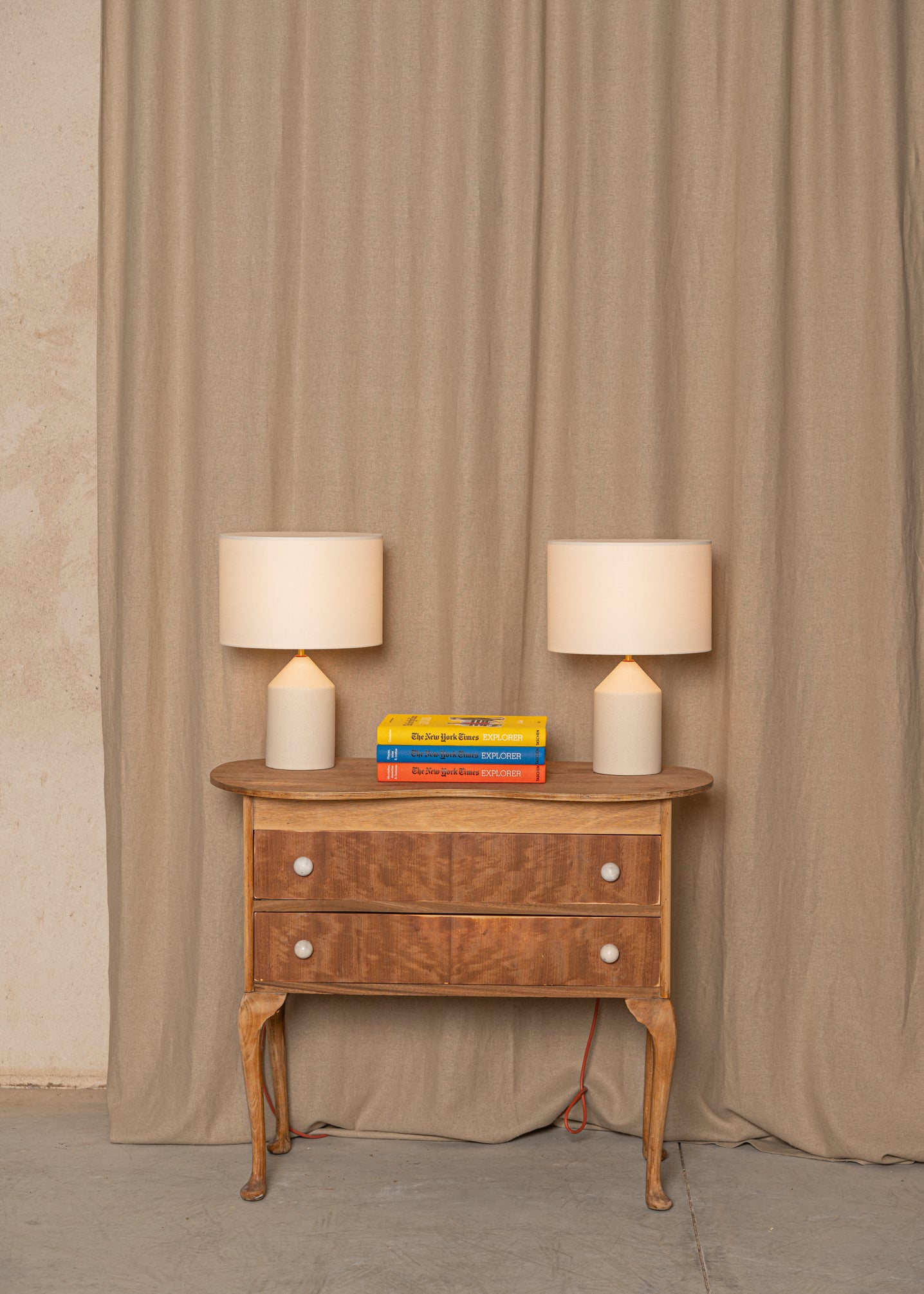 Ceramic Table Lamp JOSEF Ecru