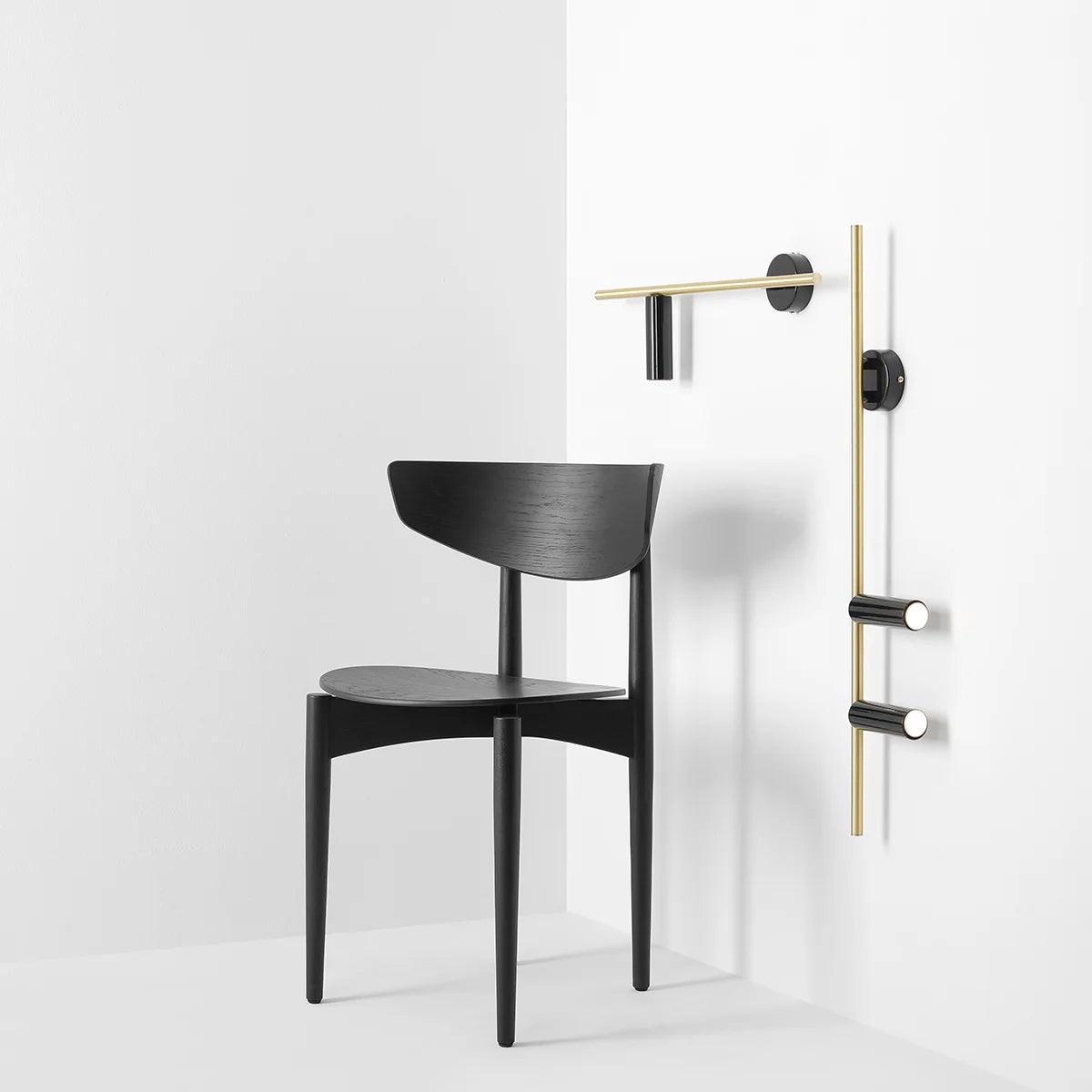 Kinkiet lewostronny TREVO czarny z mosiężnym wykończeniem Artera Eye on Design