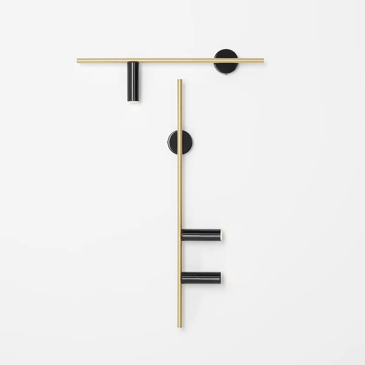 Kinkiet lewostronny TREVO czarny z mosiężnym wykończeniem Artera Eye on Design