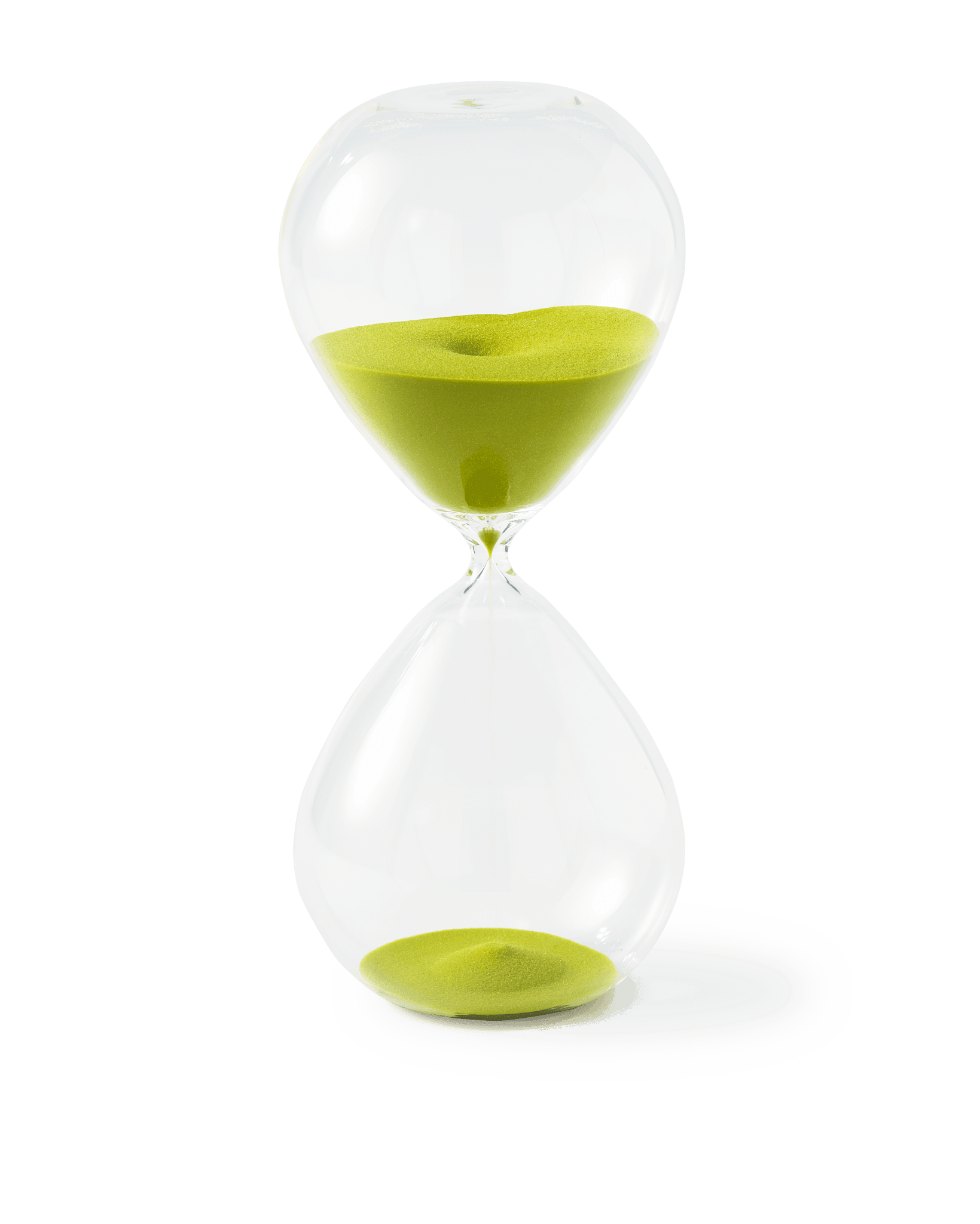 Klepsydra BALL limonkowy Pols Potten 15 cm Eye on Design