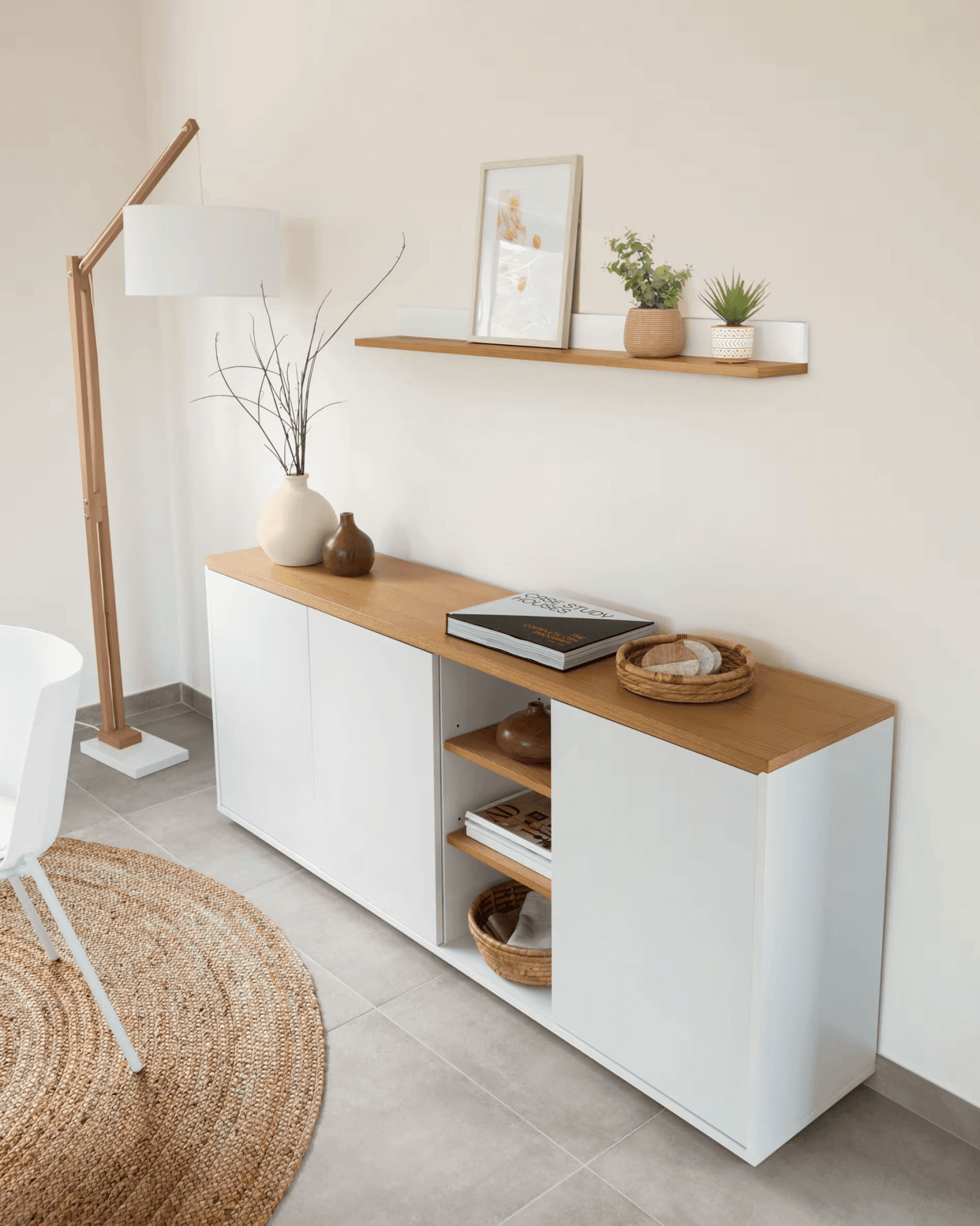 Komoda 3-drzwiowa ABILEN biały La Forma Eye on Design