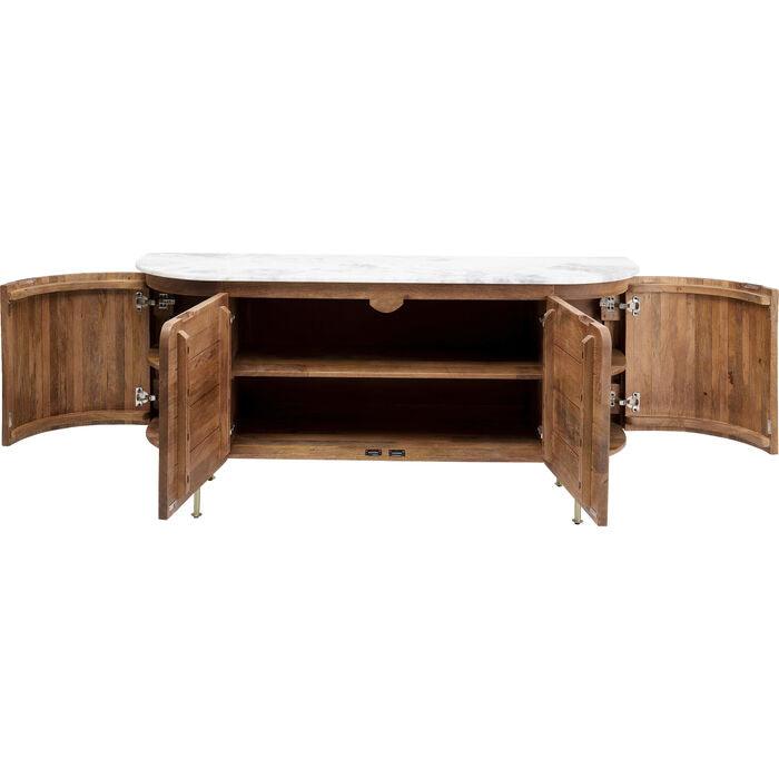 Komoda GRACE lite drewno z marmurowym blatem - Eye on Design