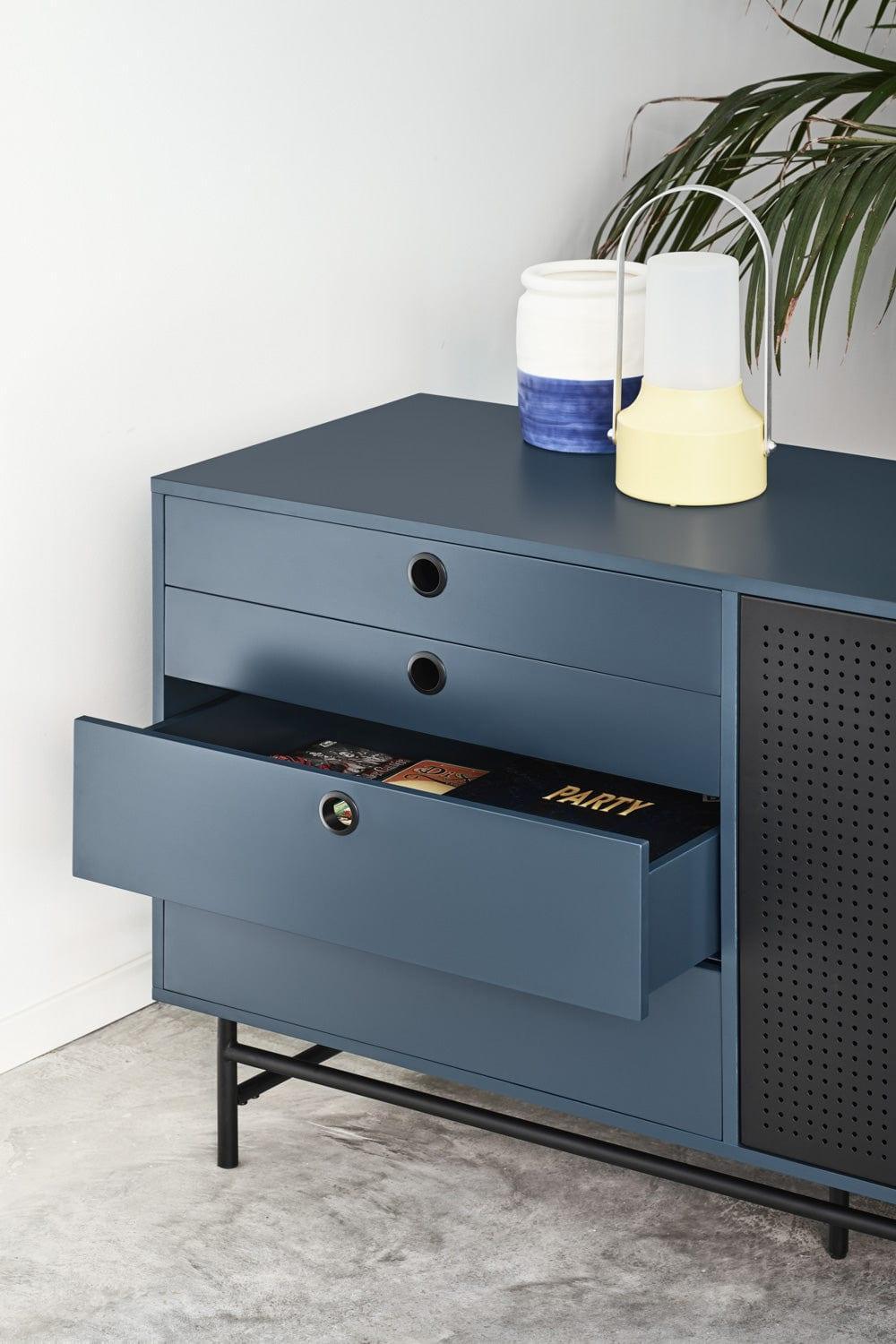 Komoda niska PUNTO ciemnoniebieski Teulat Eye on Design