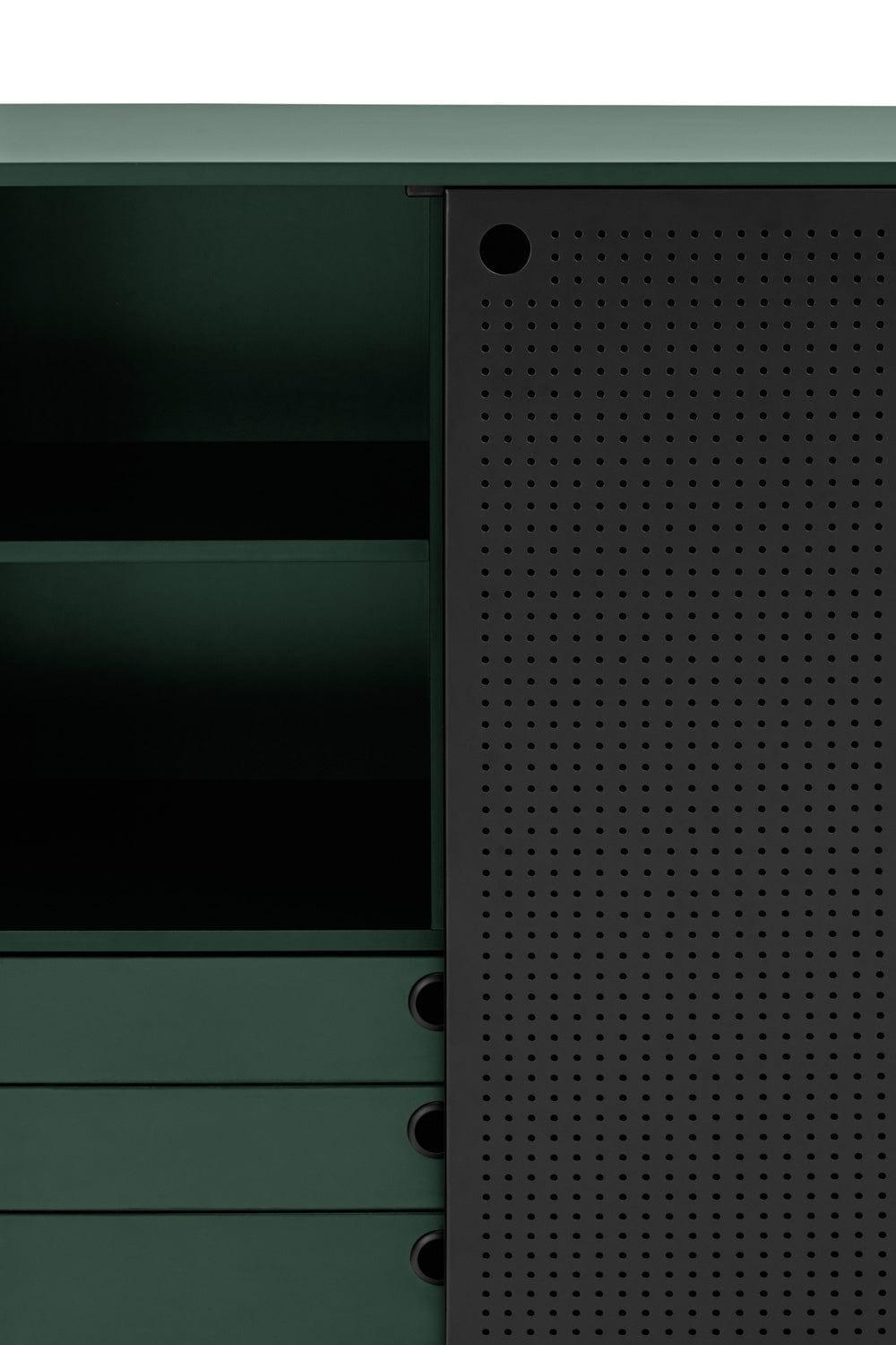 Komoda wysoka PUNTO ciemnozielony Teulat Eye on Design