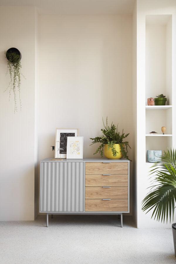 Komoda z szufladami SIERRA szary Teulat Eye on Design