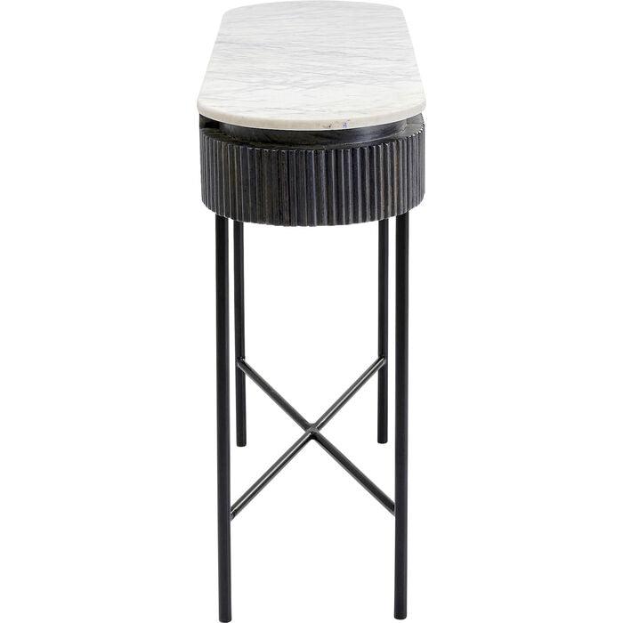 Konsola GLENN antracytowy z bałym marmurem - Eye on Design