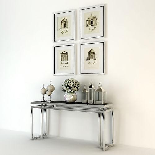 Konsola PALMER srebrny Eichholtz Eye on Design