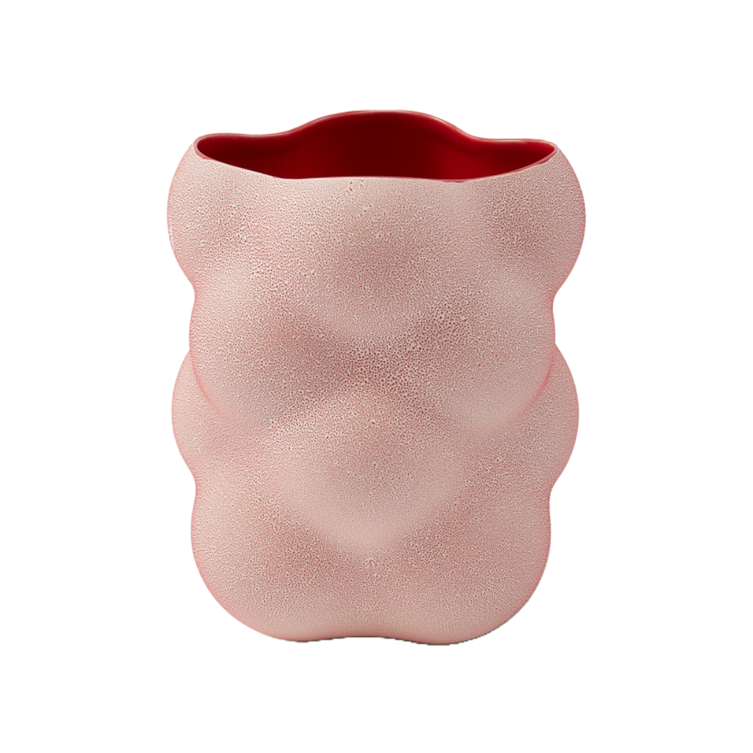 Váza GRAPE korálově červená