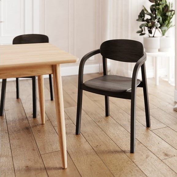 Křeslo s područkami LINIA bukové dřevo