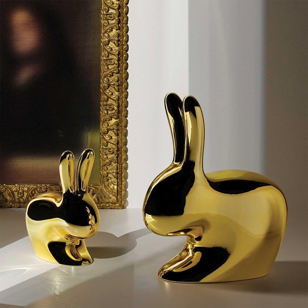 Krzesełko BABY RABBIT METALLIC miedziany Qeeboo Eye on Design