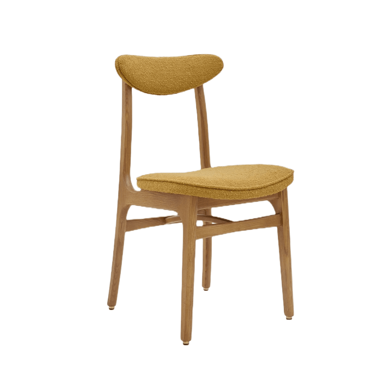 Krzesło 200-190 żółty w tkaninie Boucle Mustard 366 concept Eye on Design
