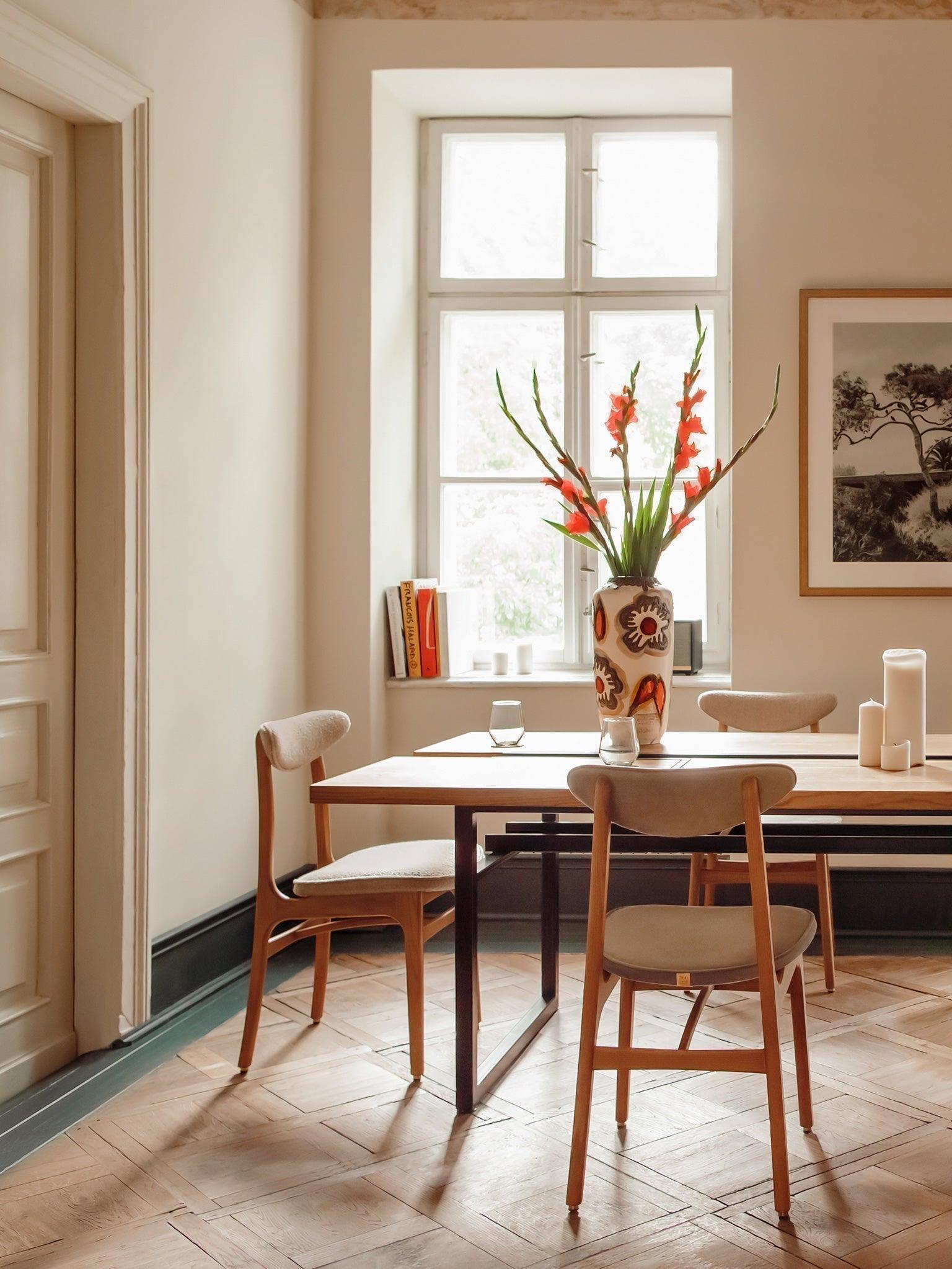 Krzesło 200-190 żółty w tkaninie Marble Mustard 366 concept Eye on Design