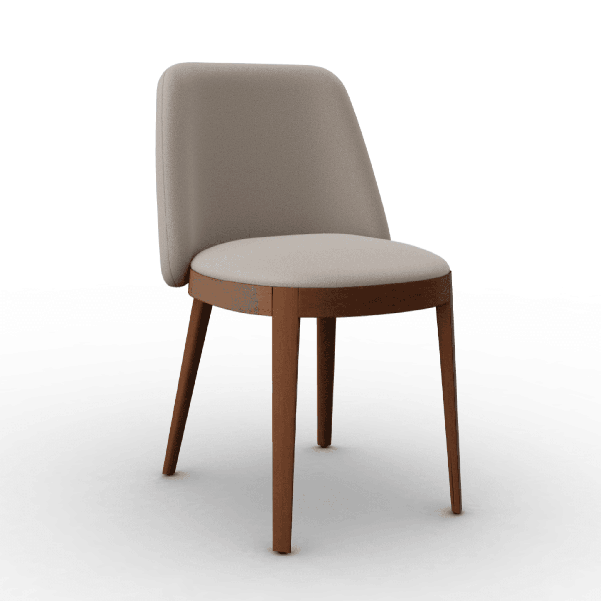 Krzesło ADÈL boucle beżowy Calligaris orzech włoski Eye on Design