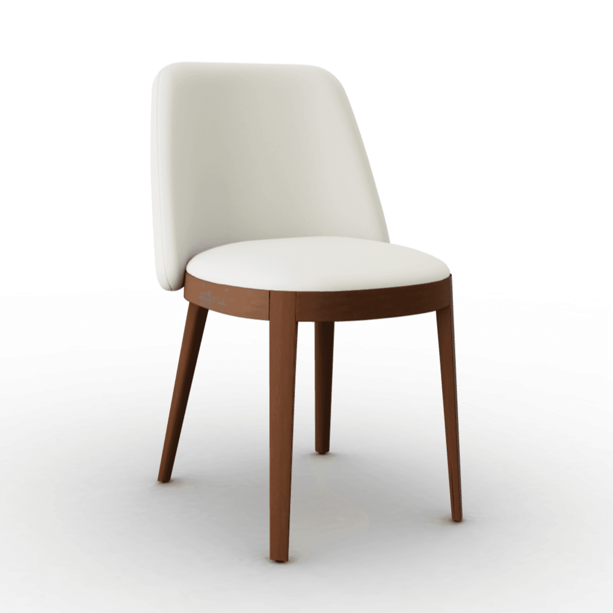 Krzesło ADÈL boucle kremowy Calligaris orzech włoski Eye on Design