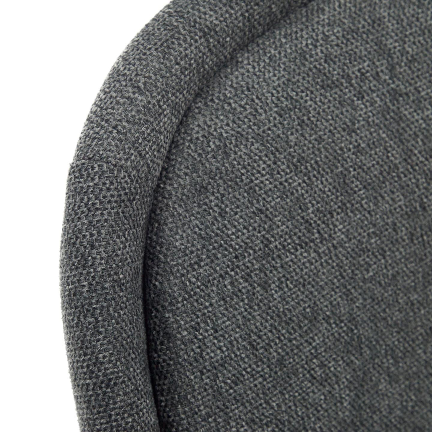 Krzesło AIMIN ciemnoszary szenil z czarną podstawą La Forma Eye on Design