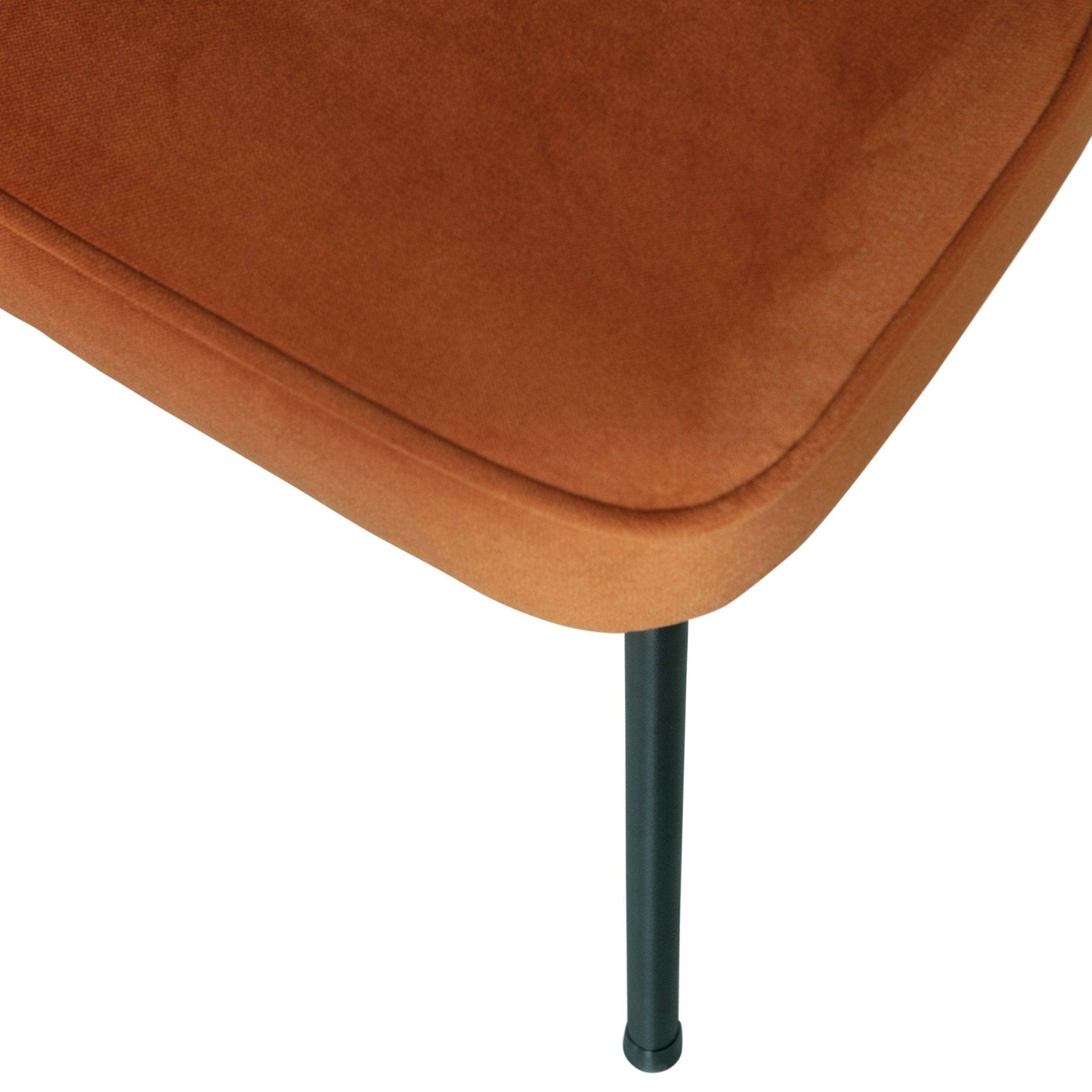 Krzesło aksamitne VOGUE rdzawy Be Pure Eye on Design