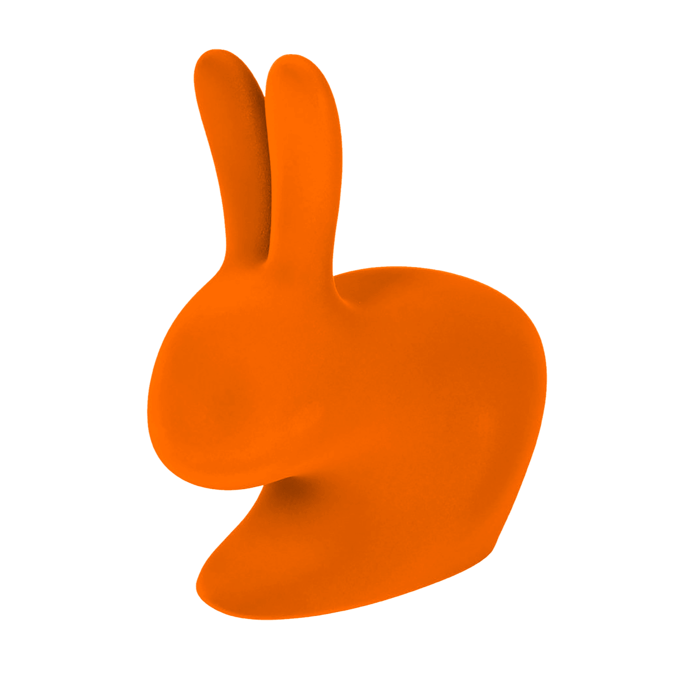 Krzesło BABY RABBIT VELVET pomarańczowy Qeeboo Eye on Design
