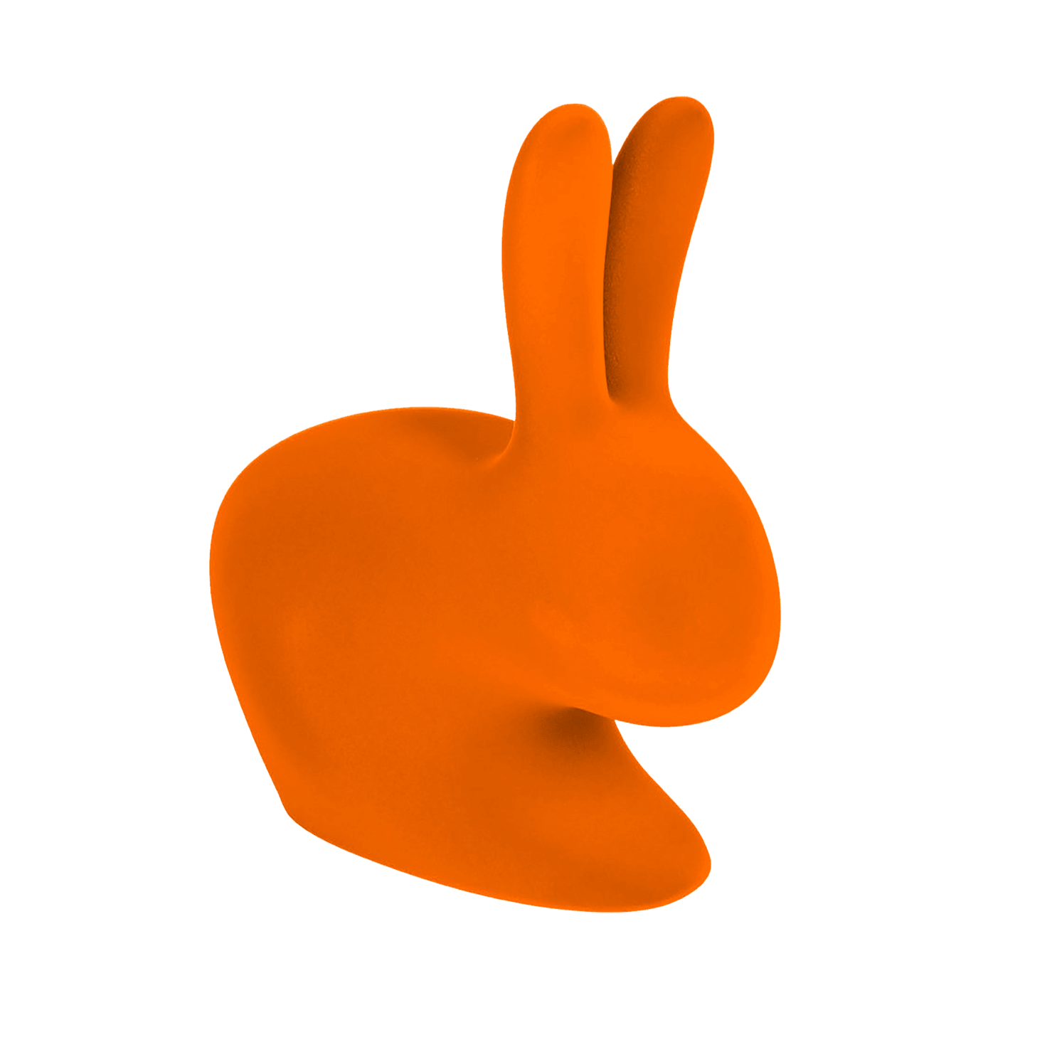 Krzesło BABY RABBIT VELVET pomarańczowy Qeeboo Eye on Design