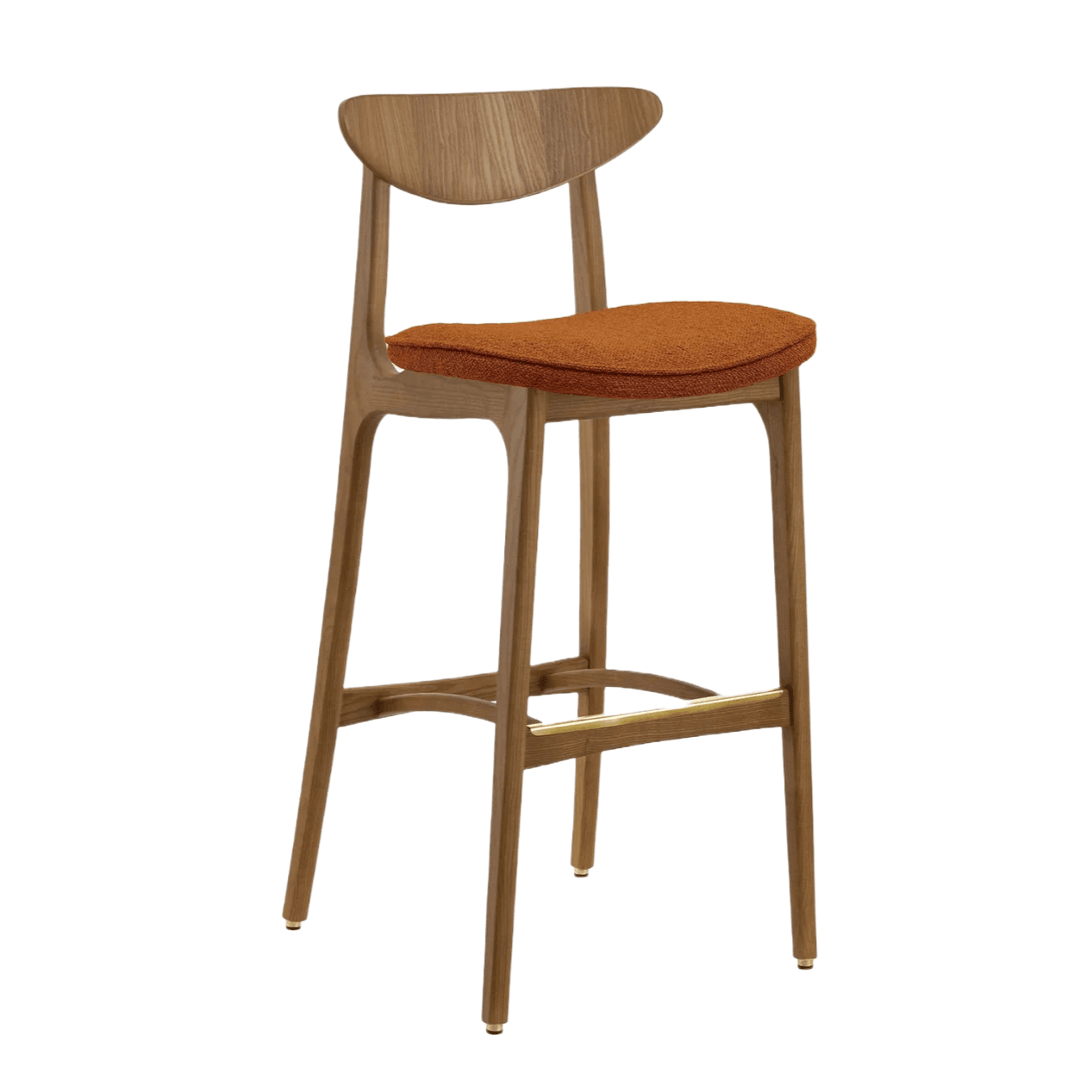 Krzesło barowe 200-190 MIX czerwony w tkaninie Boucle Sierra 366 concept Eye on Design