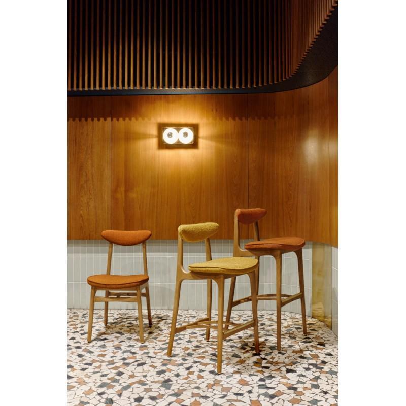 Krzesło barowe 200-190 żółty w tkaninie Coco Mustard 366 concept Eye on Design