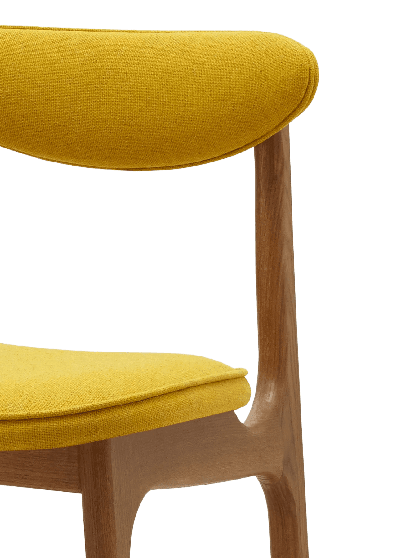 Krzesło barowe 200-190 żółty w tkaninie Wool Mustard 366 concept Eye on Design