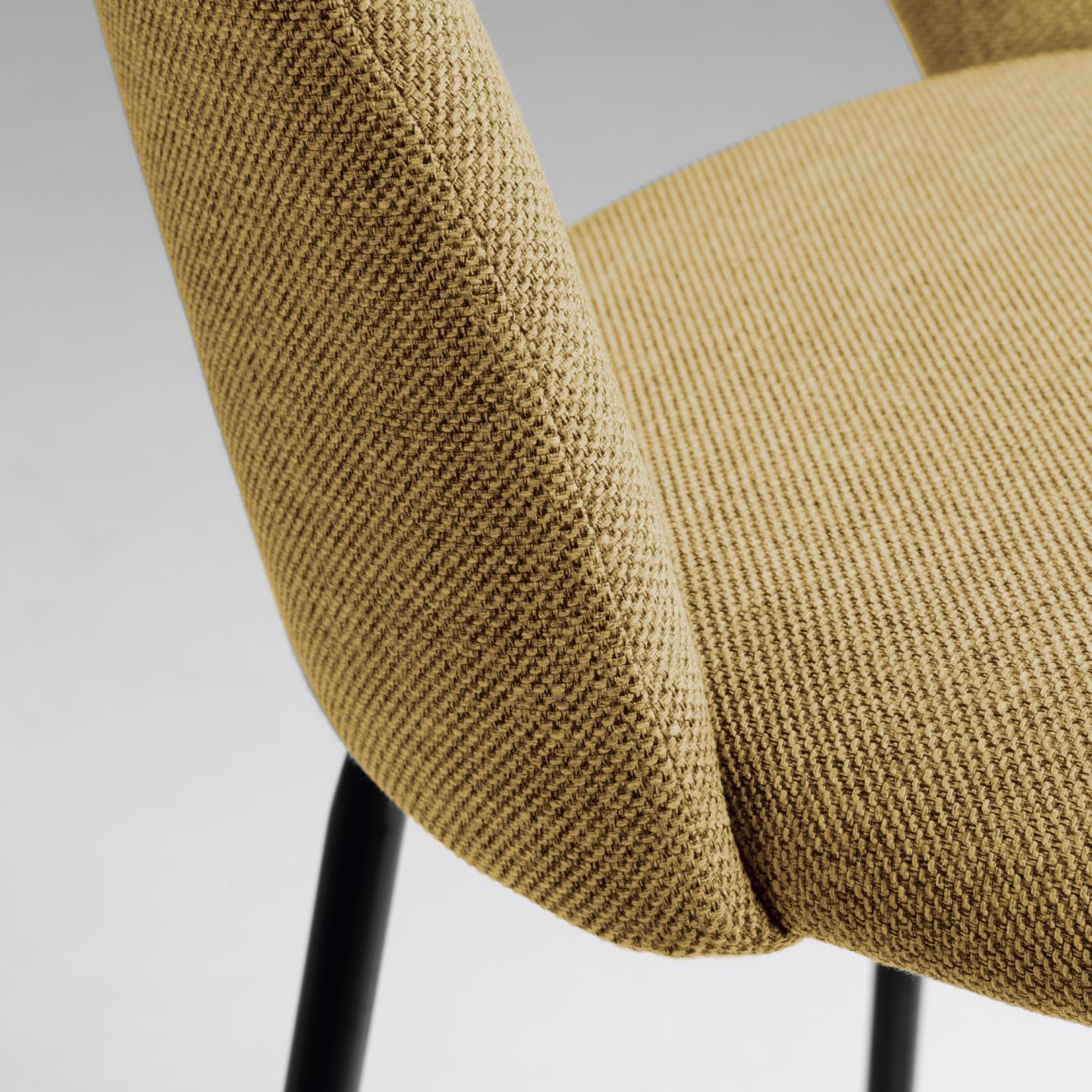 Krzesło barowe MAHALIA musztardowy La Forma Eye on Design