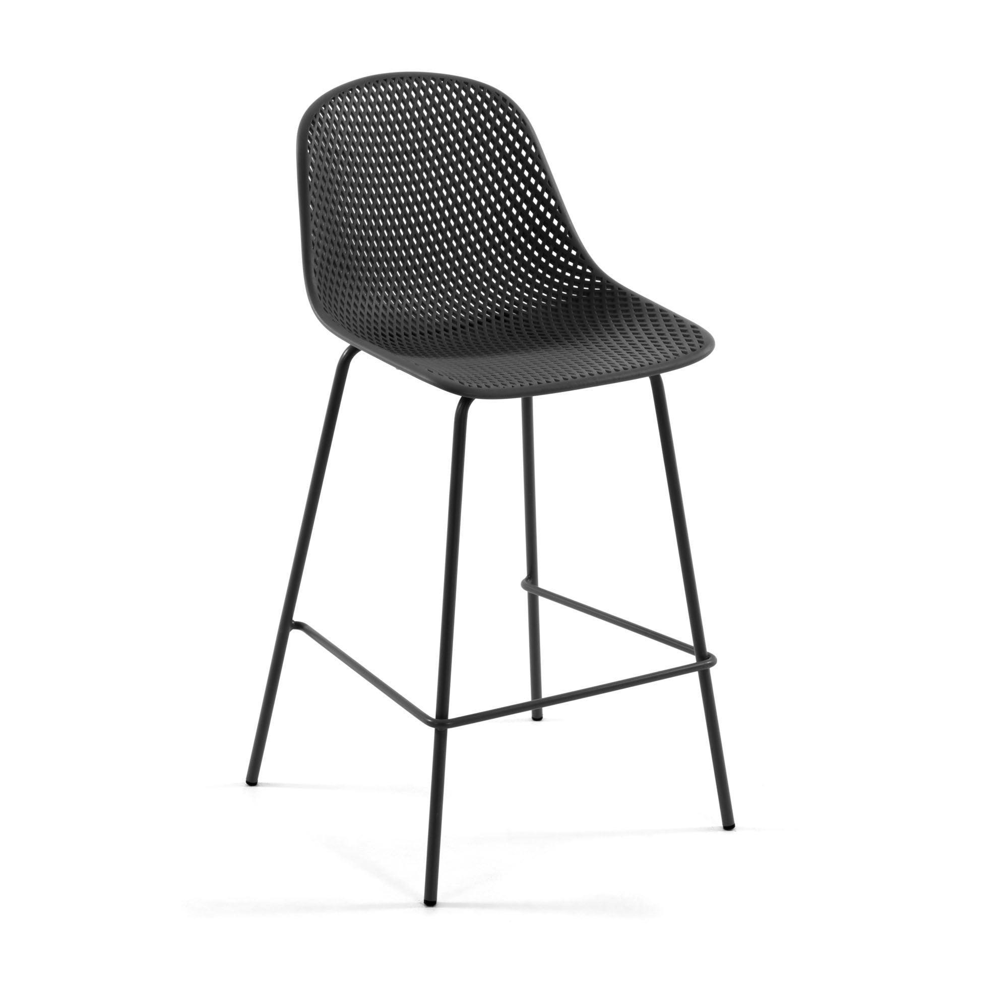 Krzesło barowe ogrodowe QUINBY szary La Forma 75 cm Eye on Design