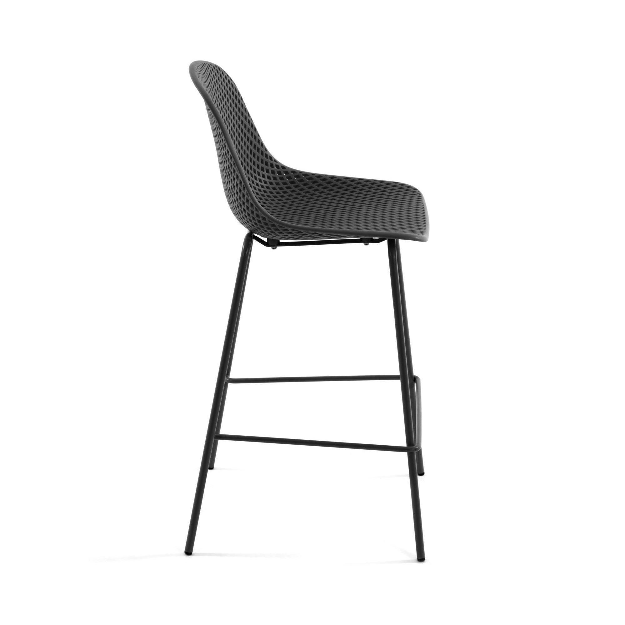 Krzesło barowe ogrodowe QUINBY szary La Forma Eye on Design