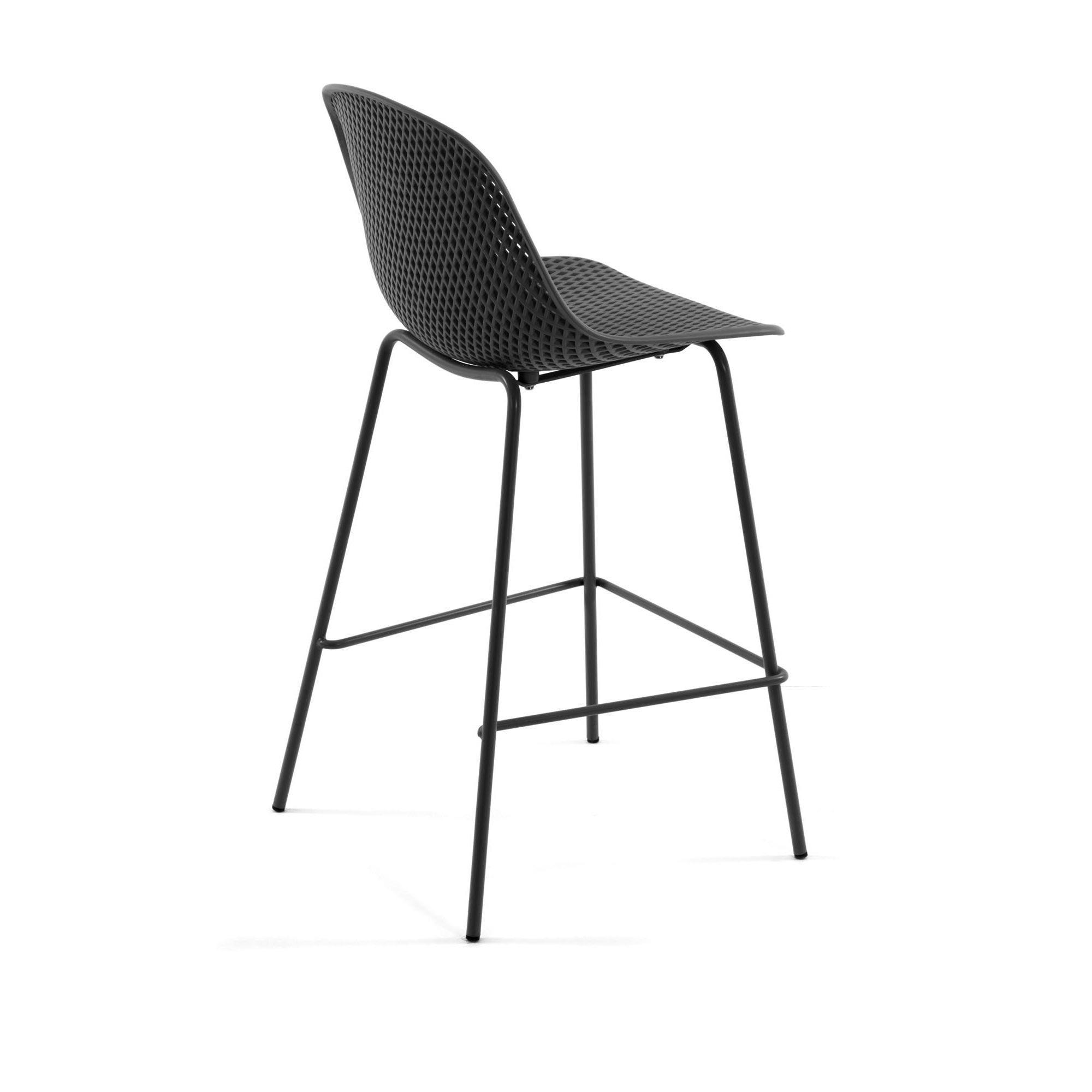 Krzesło barowe ogrodowe QUINBY szary La Forma Eye on Design