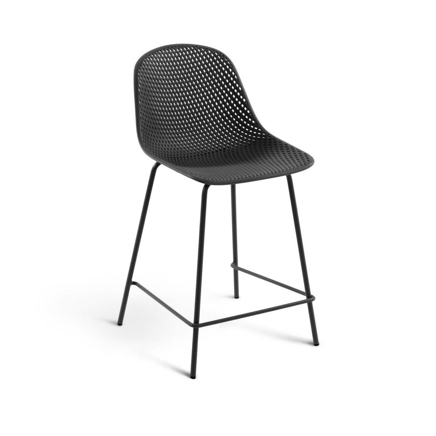 Krzesło barowe ogrodowe QUINBY szary La Forma 65 cm Eye on Design