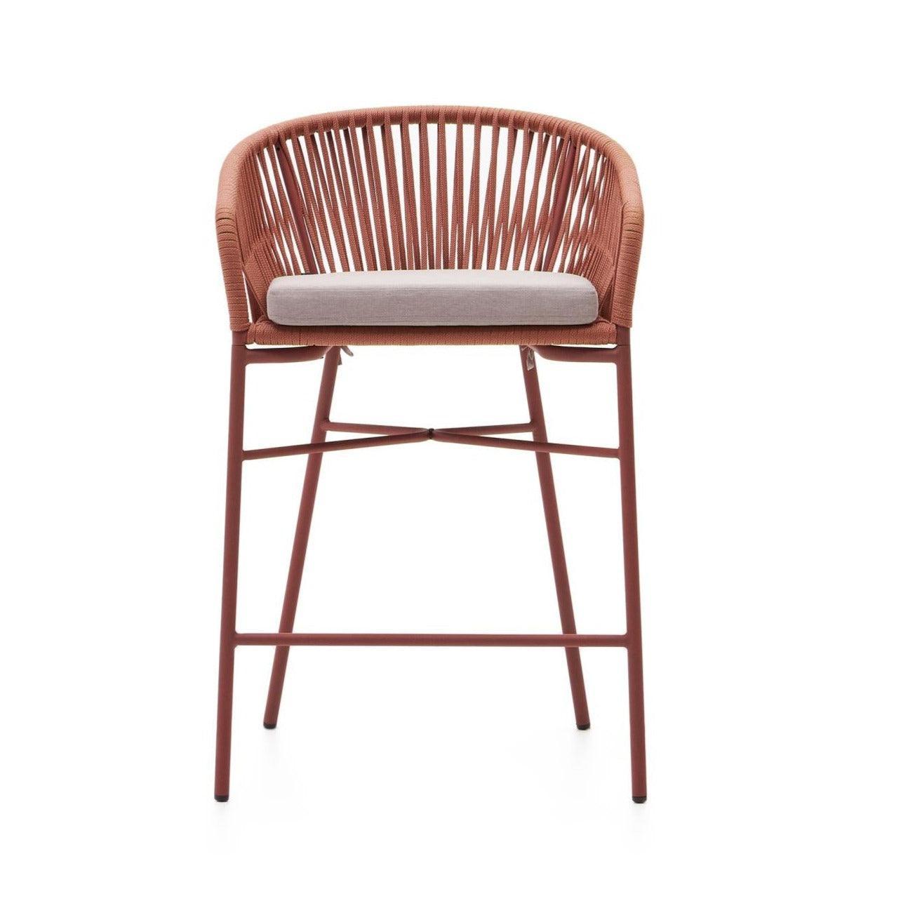 Krzesło barowe ogrodowe YANET ceglany La Forma Eye on Design